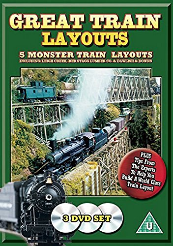 5 Monster Model Train Layouts - 3 DVD Set for Great Train Displays | Perfect for Hobbyists & Collectors | Use for Home Decor, DIY Projects & Train Enthusiast Gifts