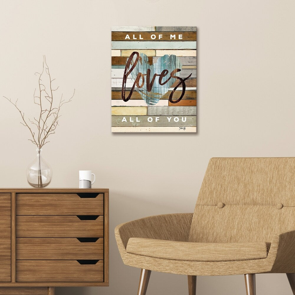 All of Me Printed Canvas Wall Art - 16x20 Inches Multi-Color Modern Home Decor - Perfect for Living Room, Bedroom & Office Decorations