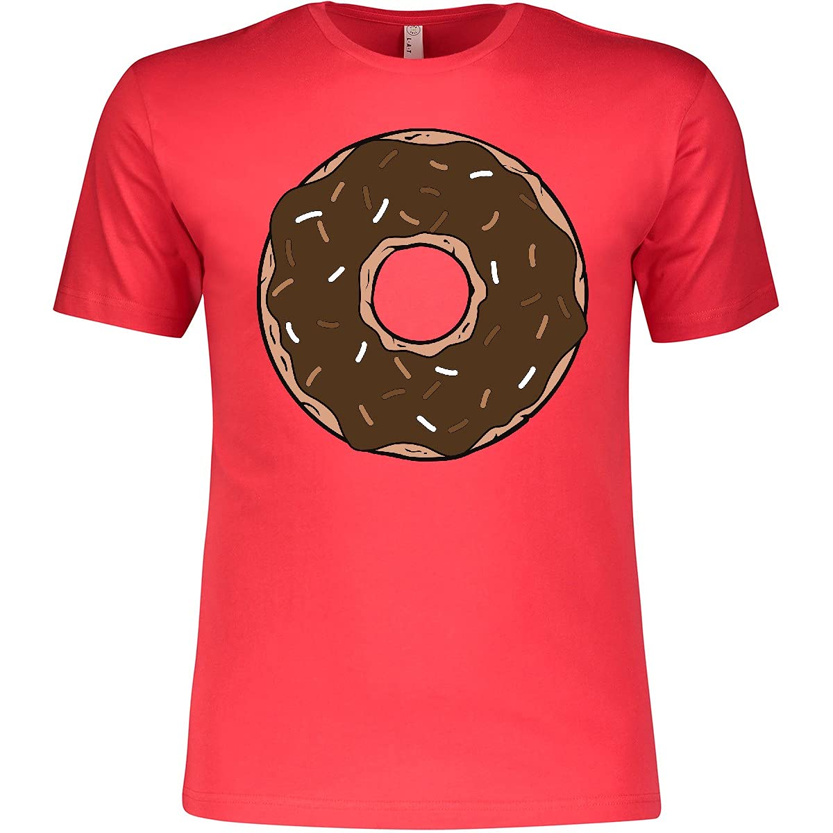 Inktastic Chocolate Donut T-Shirt - Sweet Doughnut with Icing and Sprinkles Design - Perfect for Baking Enthusiasts & Donut Lovers - Great for Casual Wear, Baking Parties, and Gift Giving