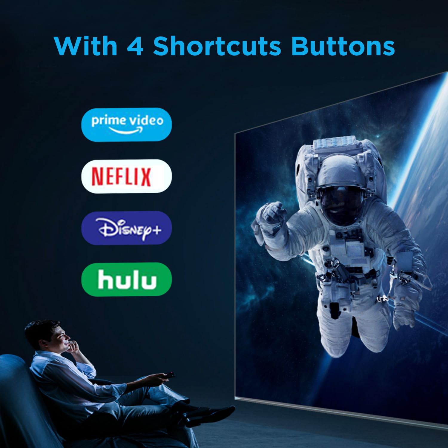 Replacement Voice Remote Control for Insignia/Toshiba/Pioneer Smart TVs - Compatible with Fire TV, Roku & Streaming Devices - Perfect for Home Entertainment & Smart TV Accessories