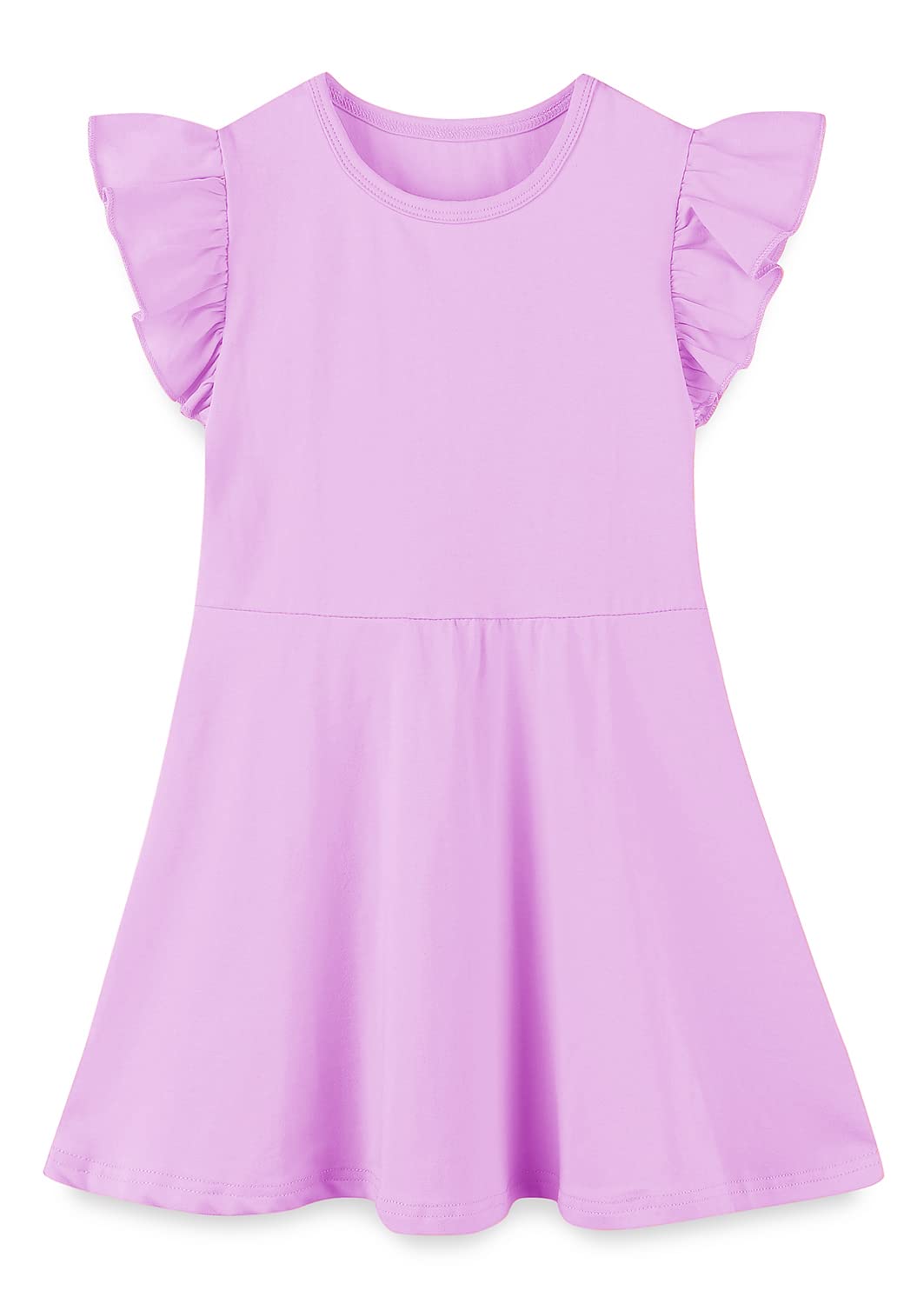 BTGIXSF Toddler Girls Cotton Short Sleeve Dresses - Cute Summer Casual Outfits for Little Girls - Perfect for Playdates, Beach Trips & Family Outings