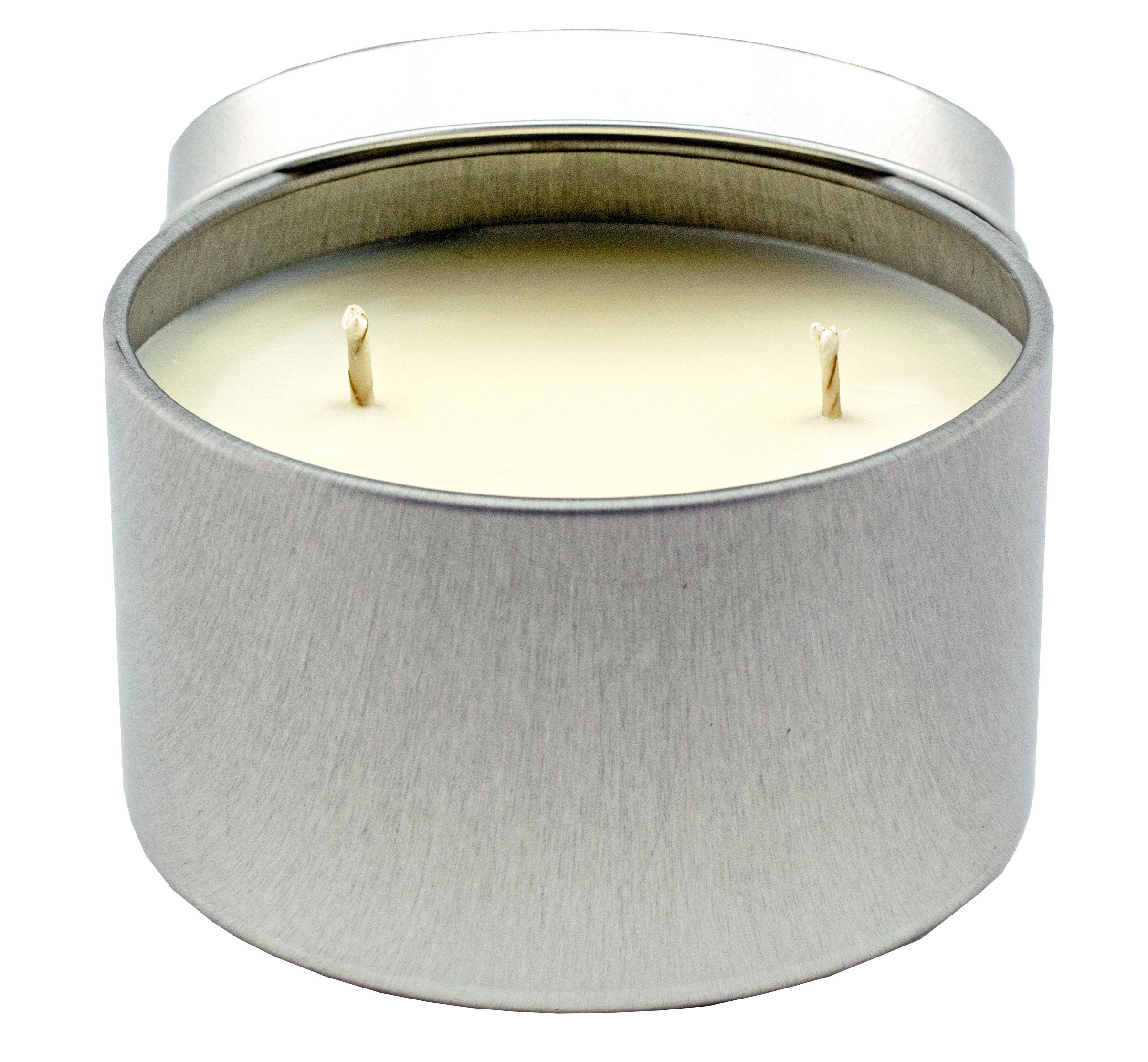 16oz Soy Aromatherapy Candle - Lilac & Rose Scented, White Home Decor for Relaxation, Spa & Romantic Ambiance