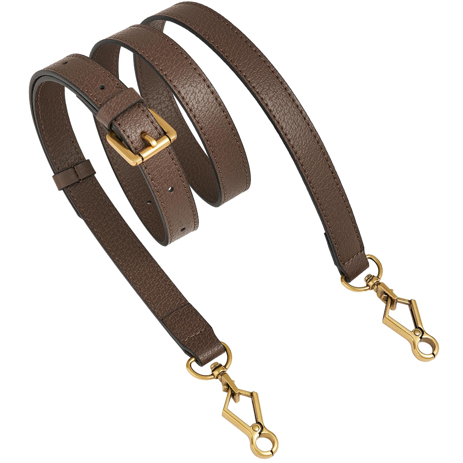 Genuine Leather Crossbody Purse Strap - Adjustable Long Replacement Handbag Strap for Women | Perfect for Everyday Use, Travel, and Fashion Accessories