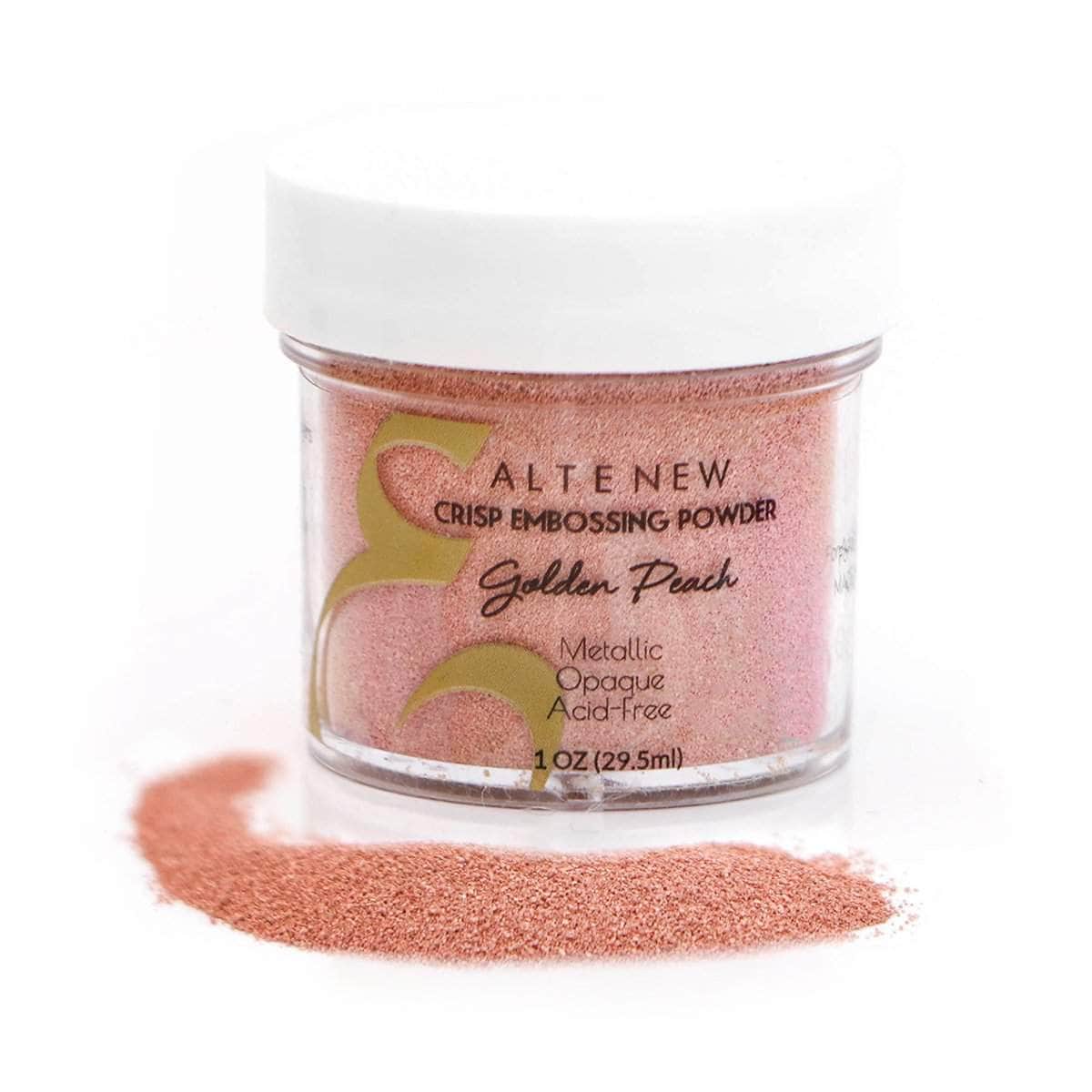 Premium Golden Peach Crisp Embossing Powder for Card Making, Scrapbooking & DIY Crafts - Heat Activated for Stunning Texture & Shine