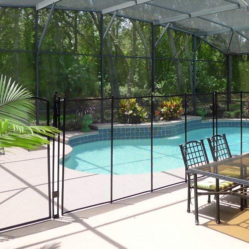 Classic Guard Swimming Pool Safety Fence - 5 Feet Tall x 10 Feet Long Mesh Barrier for Child Safety | Durable Outdoor Pool Protection for Backyard, Garden & Residential Use