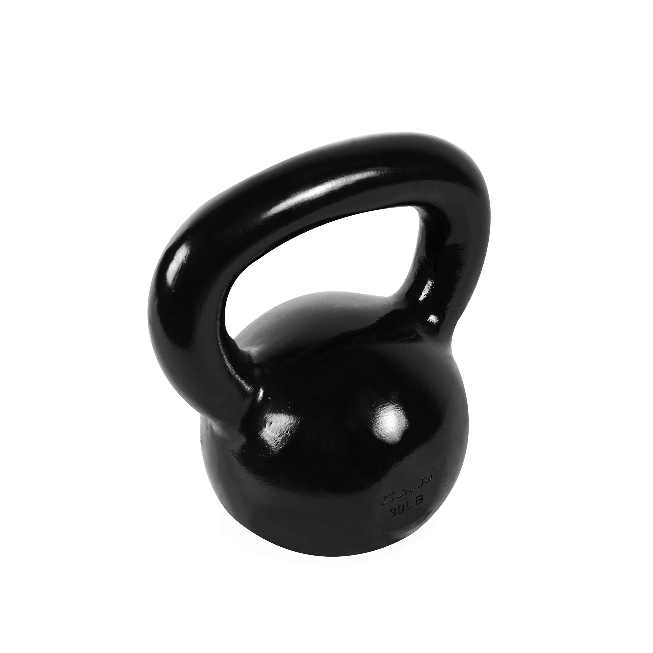 Premium Enamel Coated Cast Iron Kettlebell by Cap Barbell - Durable Home Gym Equipment for Strength Training, CrossFit & Weightlifting