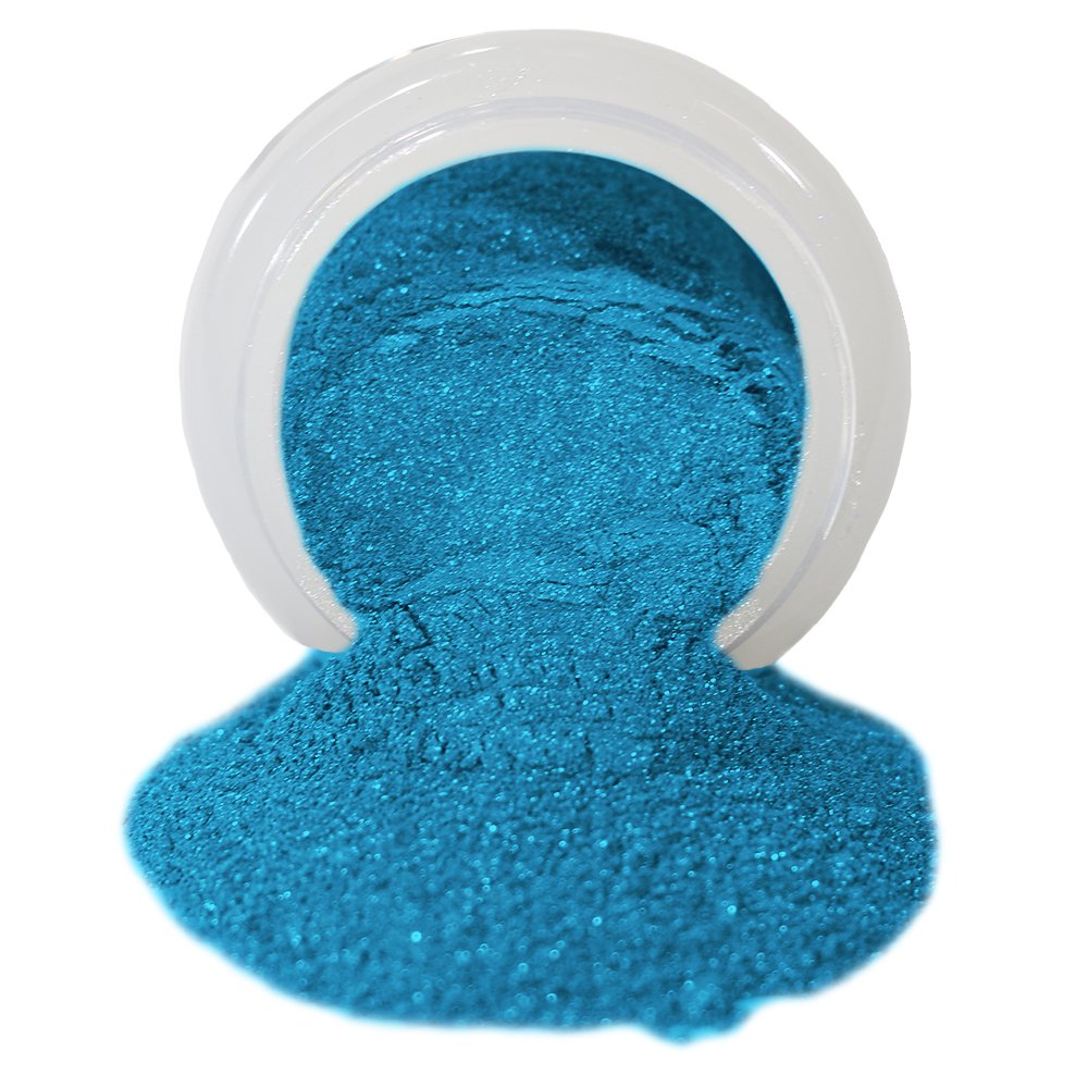 Pearl Blue Edible Luster Dust - 10g Food Grade Pearlescent Powder for Cake Decorating, Chocolate, Candy, Cookies | Vegan & FDA Approved Baking Supplies | Perfect for Wedding Cakes, Cupcakes, DIY Desserts | Made in USA