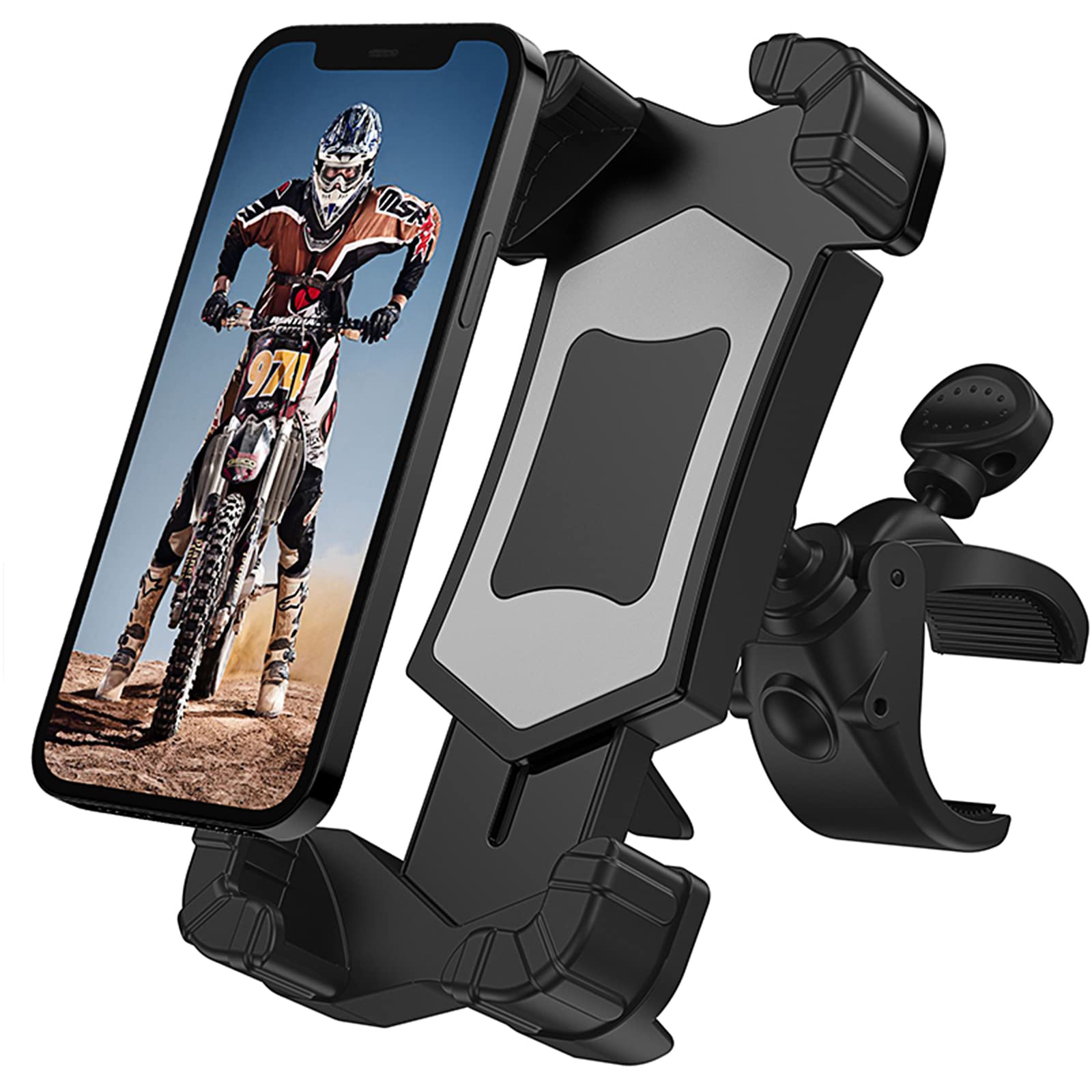 Motorcycle Phone Mount - Heavy Duty Bike Phone Holder for 4.7