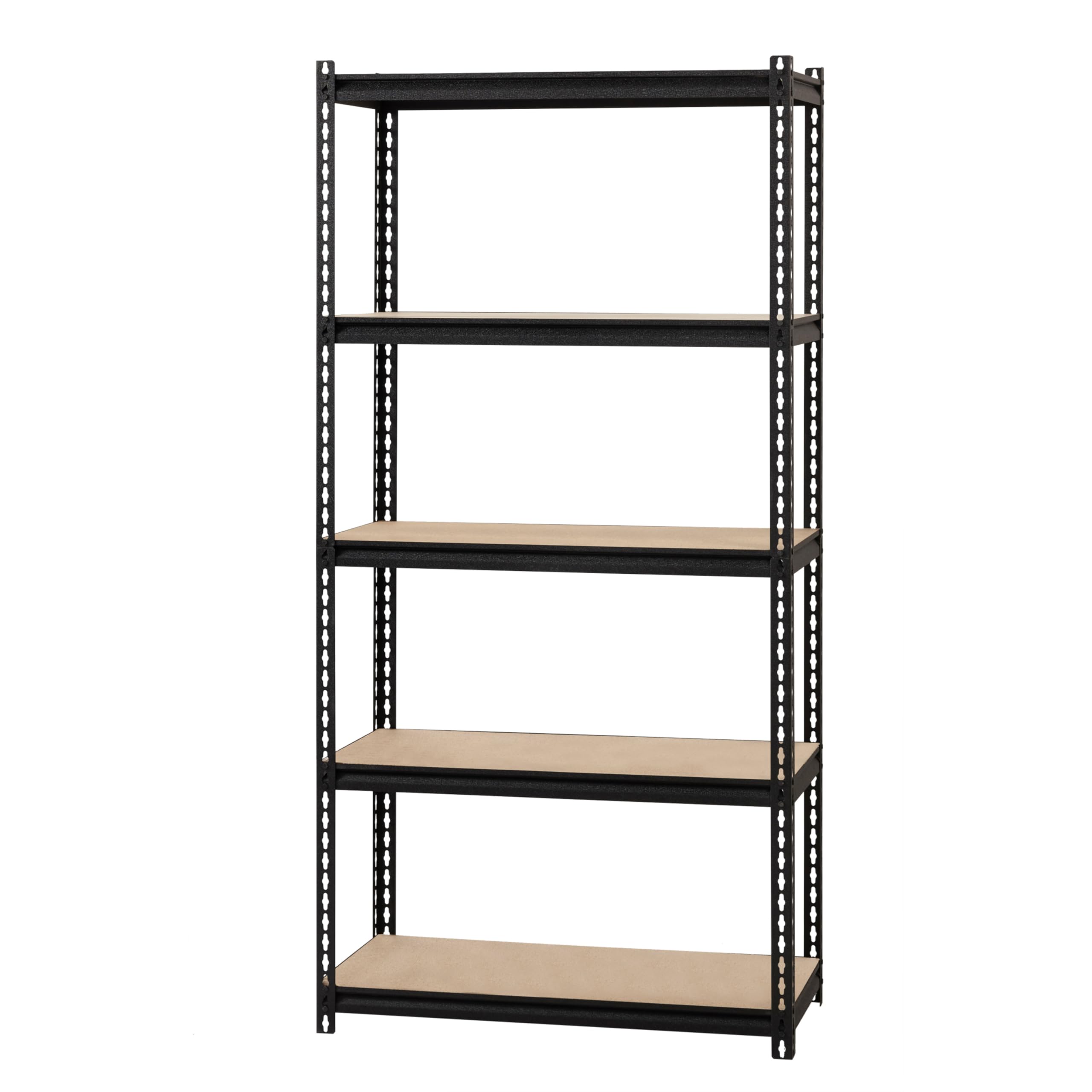 Heavy Duty Hirsh 2,300 Lb Capacity Iron Horse Shelving Unit - Industrial Strength Metal Storage Rack for Garage, Warehouse & Workshop Organization