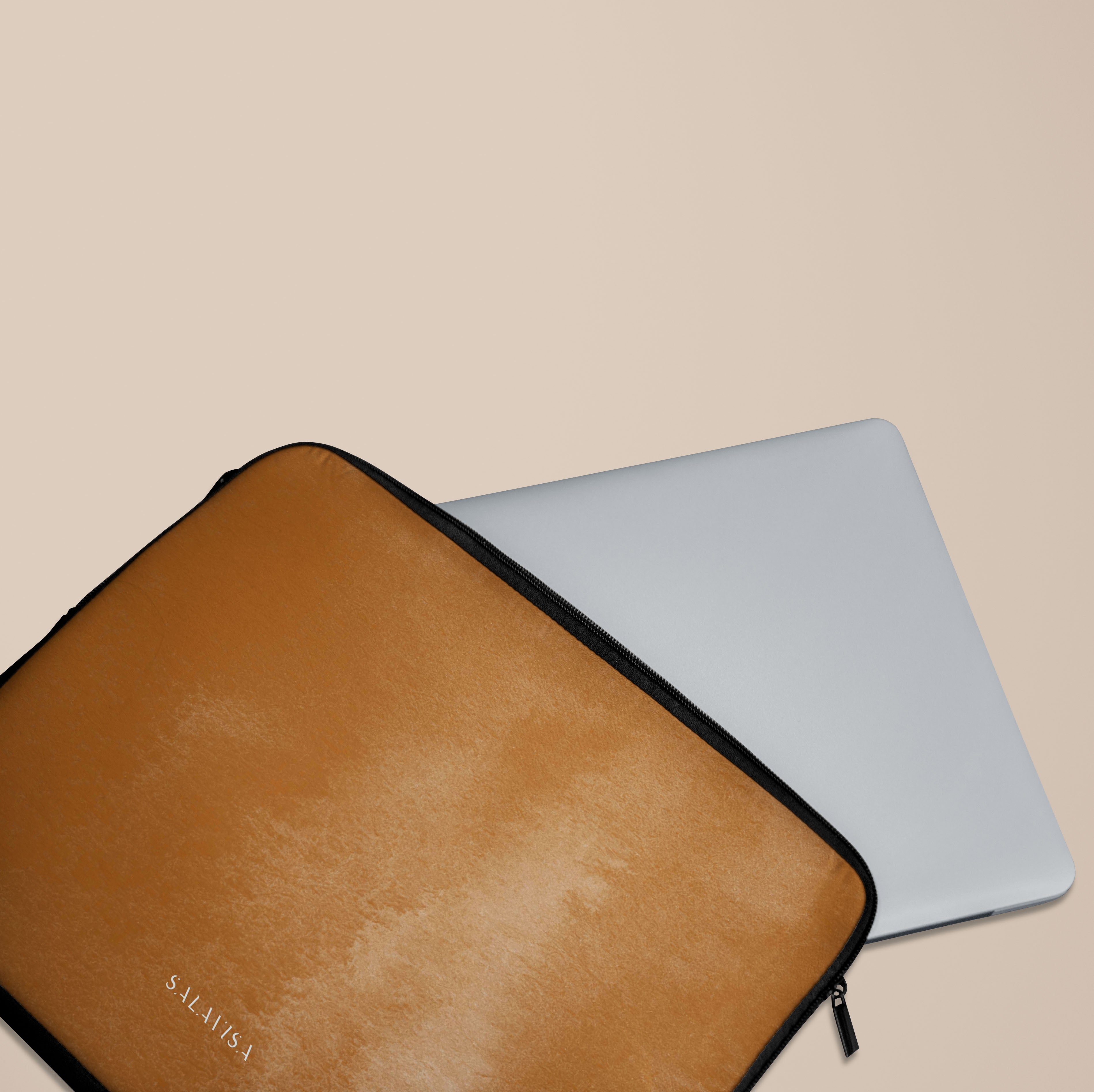 Stylish Burnt Orange Laptop Sleeve for MacBook & Notebooks - Premium Protective Case for 13-15 Inch Laptops - Perfect for Work, School & Travel Accessories