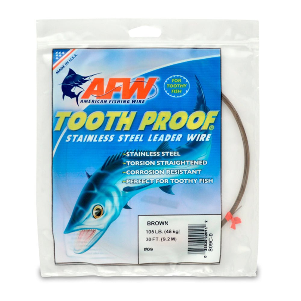 AFW Tooth Proof Single Stand Stainless Steel Wire 30ft Camouflage - Heavy Duty Fence Wire for Deer Protection, Garden Security & Hunting Blinds