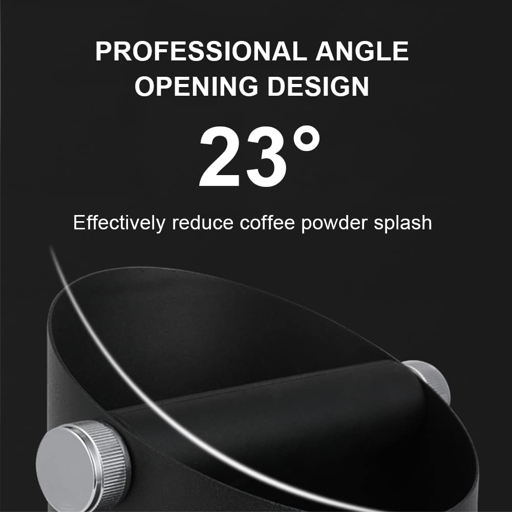 Premium Espresso Knock Box - Large Capacity, Non-Slip Base Barista Tool for Coffee Grounds - Essential Espresso Machine Accessory (White) - Perfect for Home Baristas & Coffee Shops