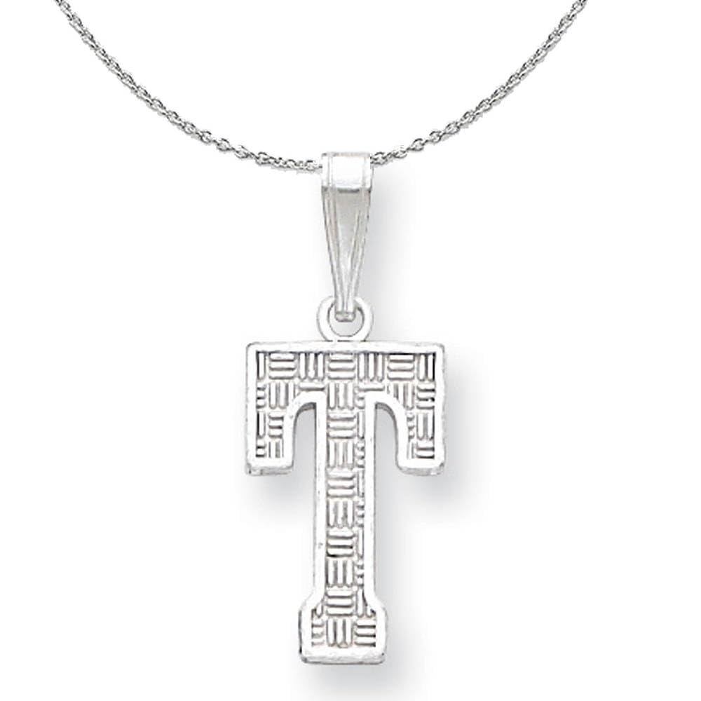 Black Bow Sterling Silver Initial Necklace - Sami Collection for Gifts