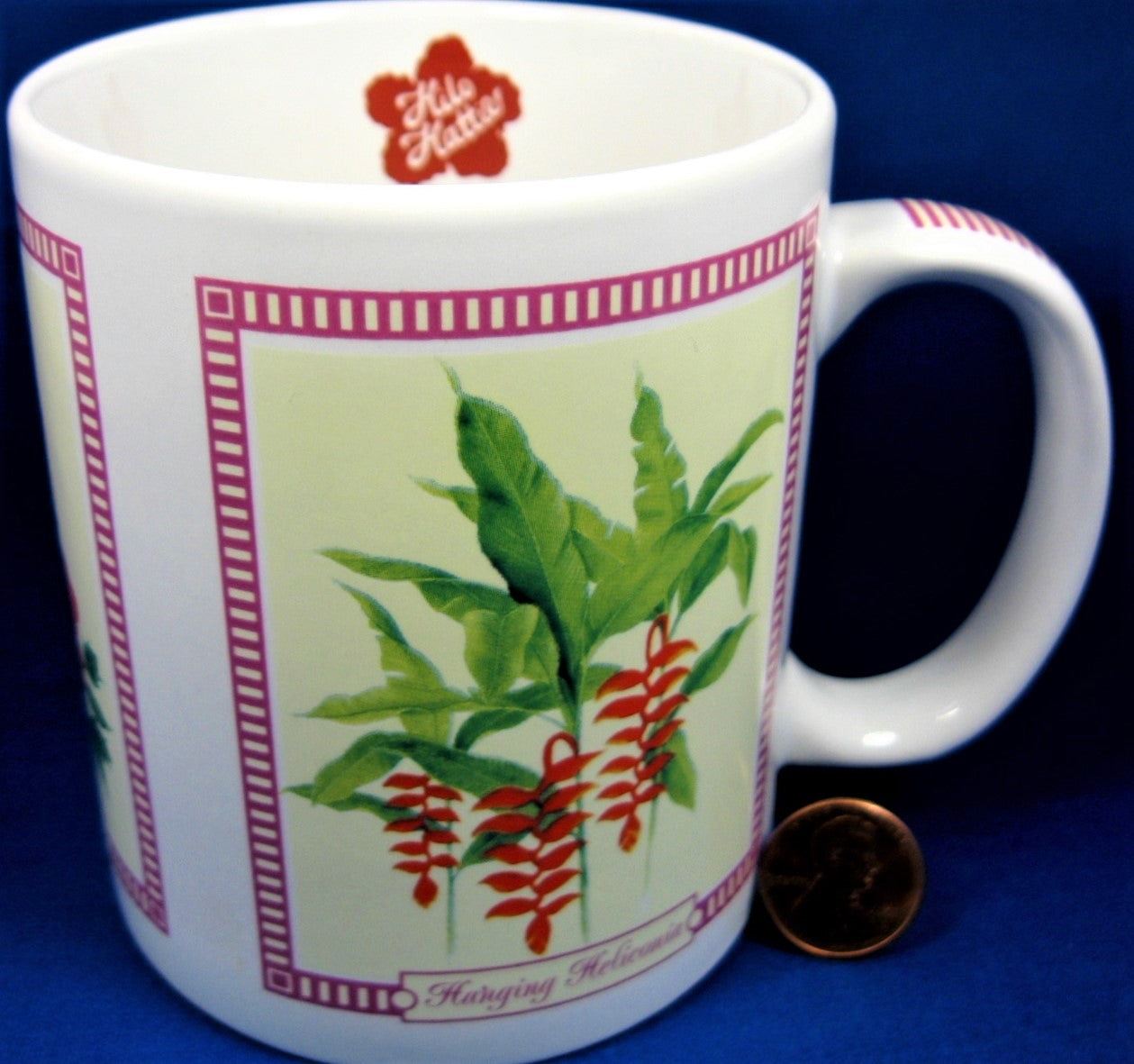 Hawaii Hilo Hattie Coffee Mug with Tropical Flower Hibiscus Design - 2005 Collectible Souvenir Cup for Tea, Coffee & Home Decor