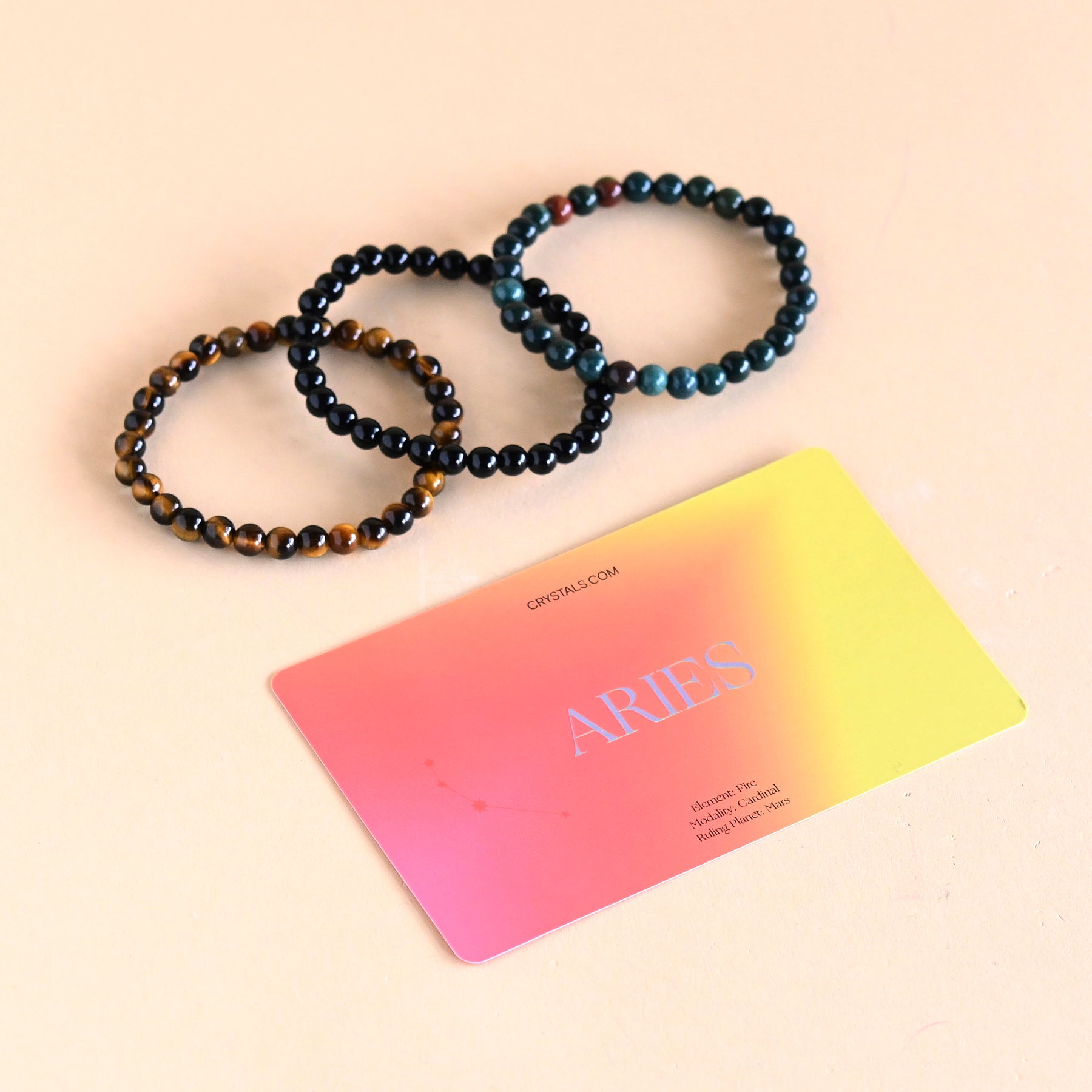 Aries Zodiac Bracelet Trio Set - Gold & Silver Star Sign Bracelets for Women - Perfect for Birthdays, Gifts & Daily Wear