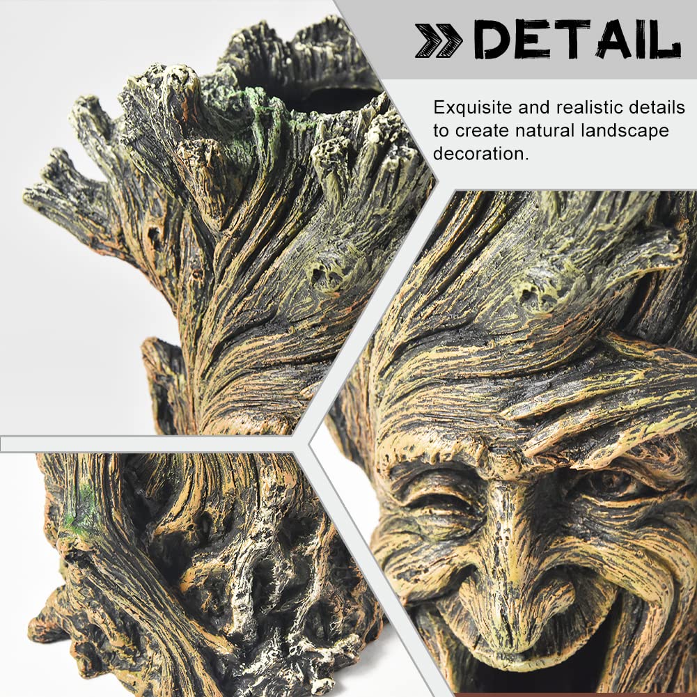 Fish Tank Decorations - Hollow Tree Trunk Aquarium Ornaments, Betta Fish Hideout Caves, Large Thematic Decor for Disney-Inspired Aquascaping | Perfect for Home & Office Aquariums
