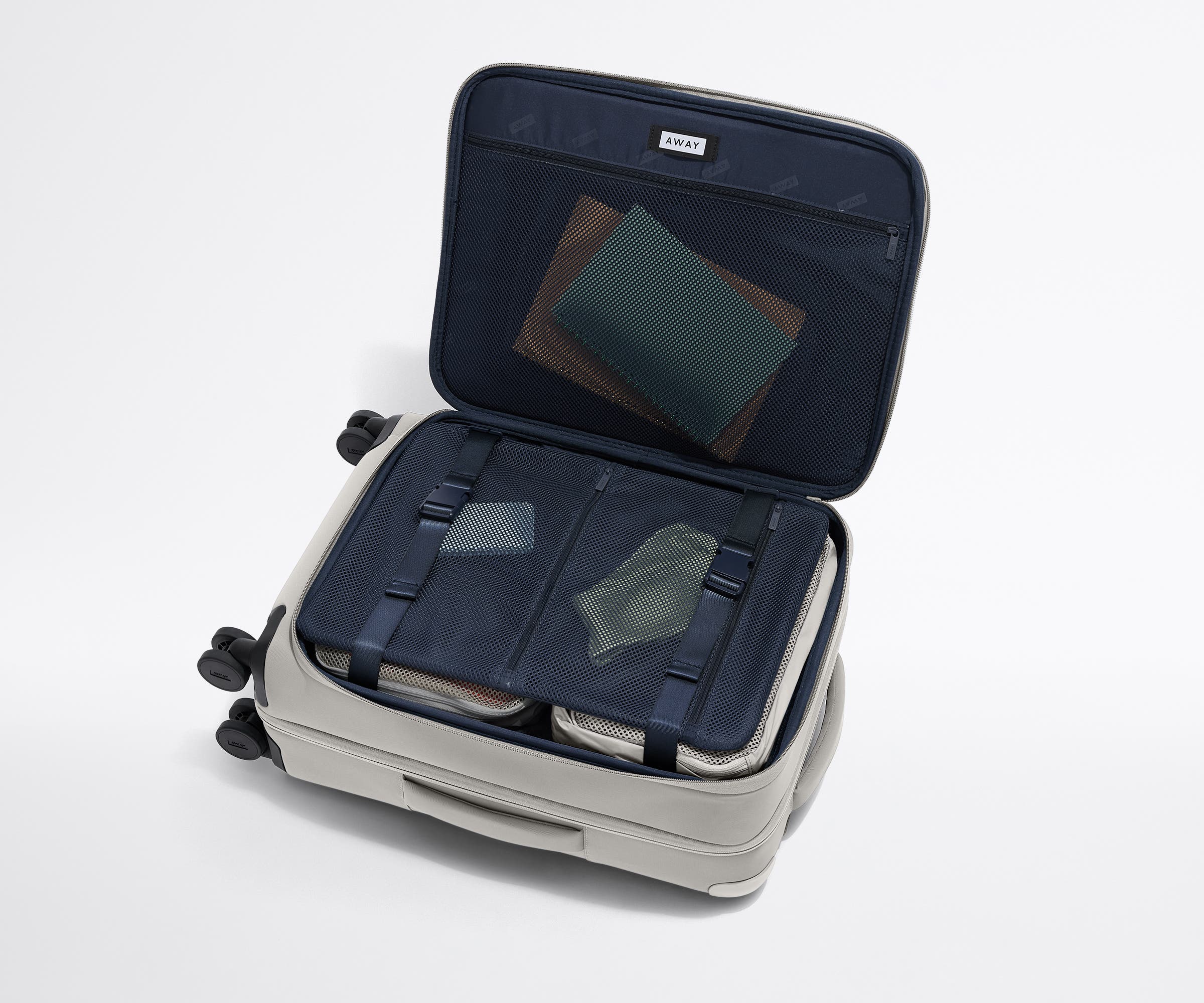 Softside Bigger Carry On Luggage in Cloud Gray - Lightweight Expandable Suitcase for Travel, Business Trips & Weekend Getaways