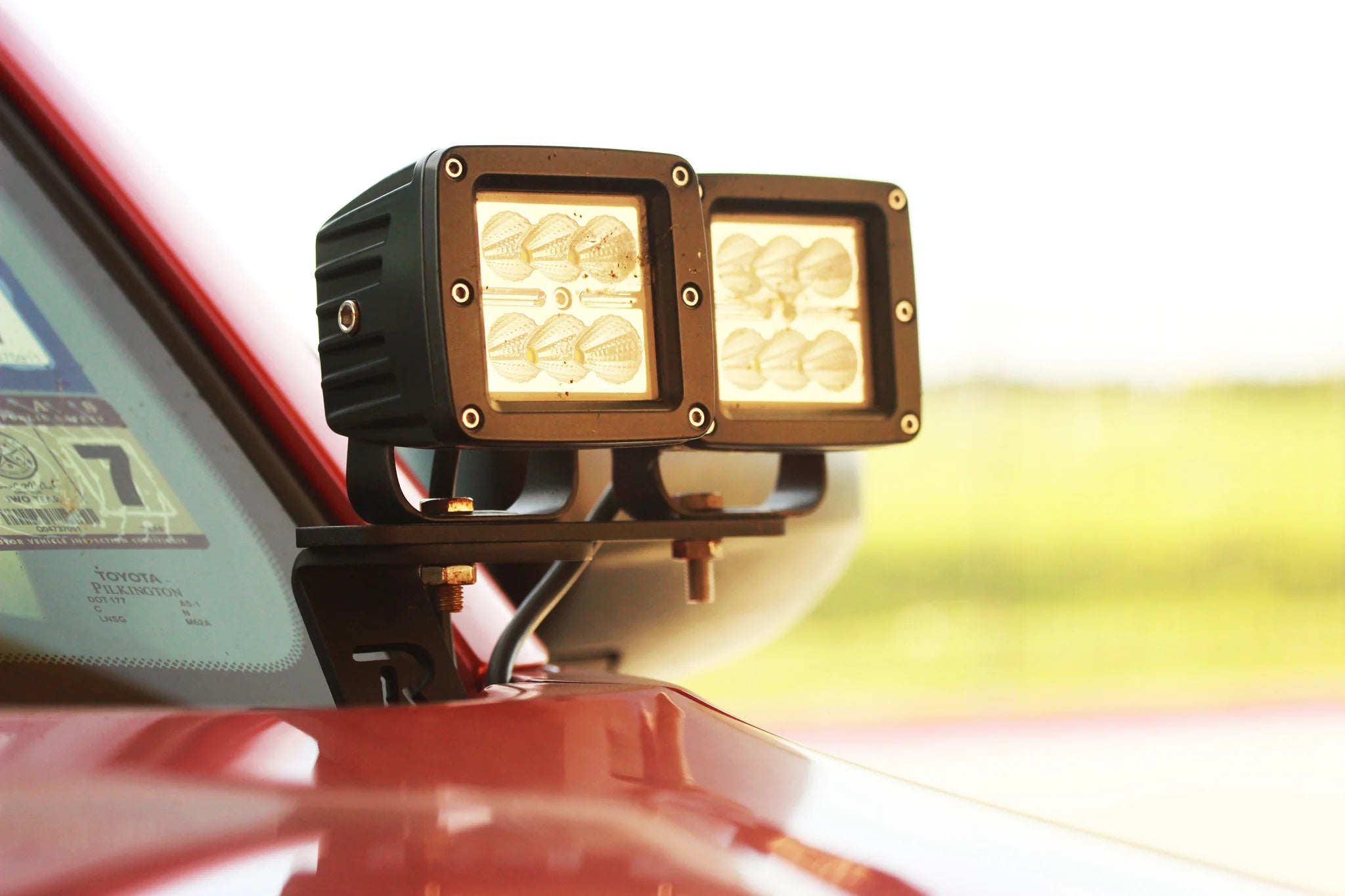 Rago Fabrication Ditch Light Bracket Extensions - Heavy Duty Off-Road LED Light Mounting Kit for Jeep Wrangler & Truck - Perfect for Night Driving & Off-Road Adventures