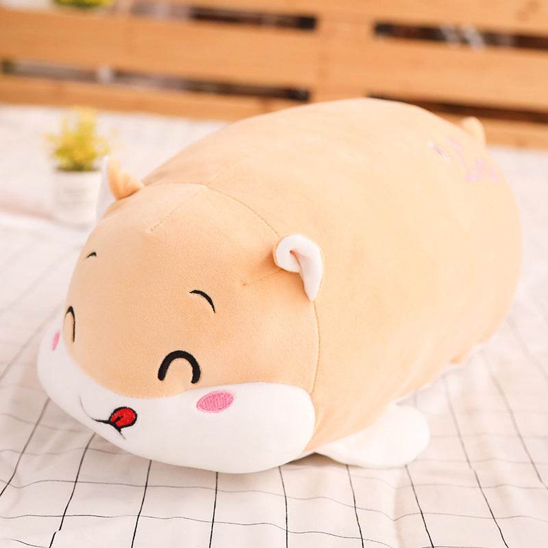 Cute Kawaii Stuffed Hamster Plush Toy - Large Size Soft Plushie for Kids, Perfect for Cuddling, Gifts, and Room Decor