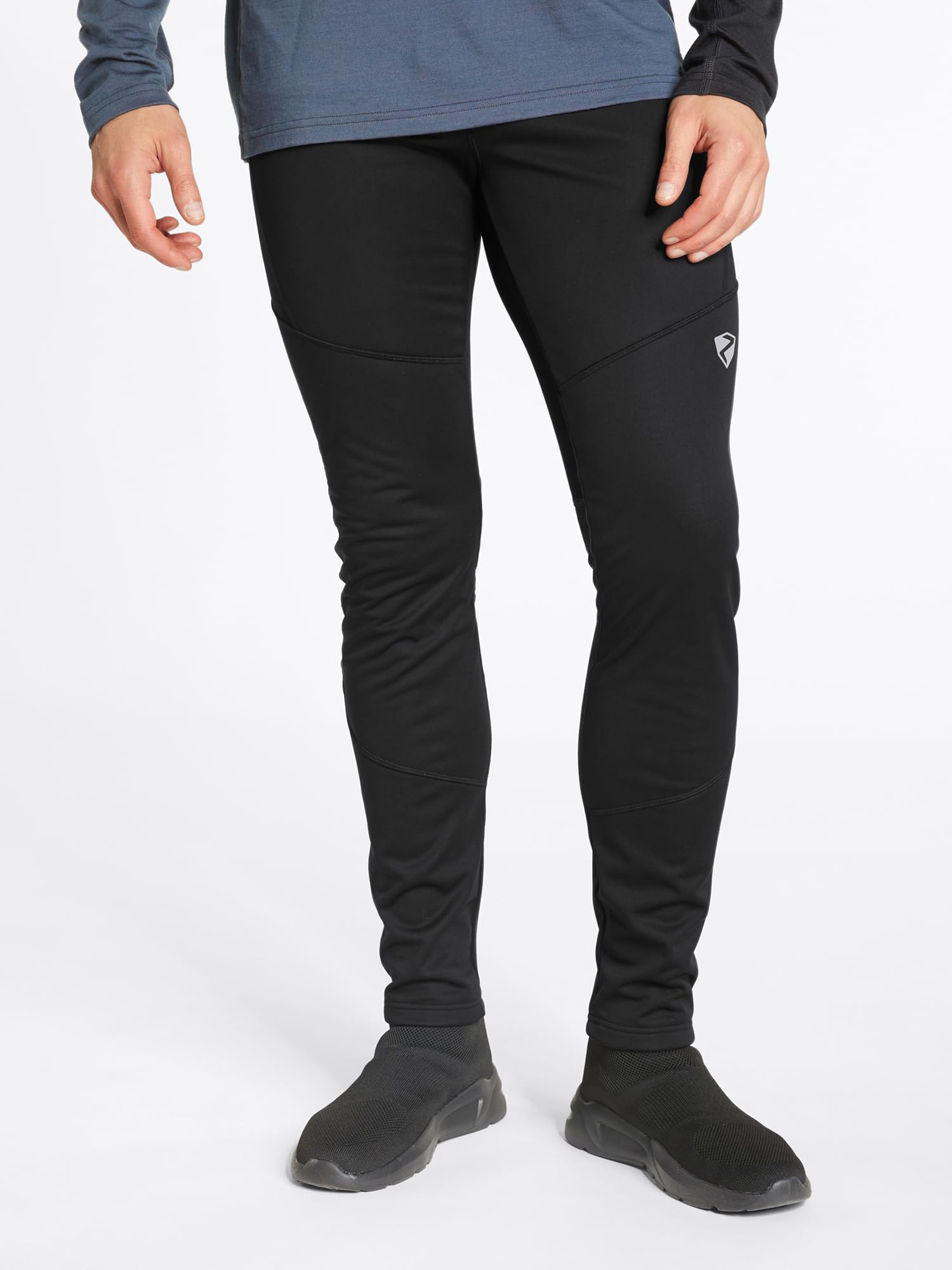 Ziener Nataniel Men's Softshell Pants - Windproof, Stretchable, PFC-Free Cross-Country Ski Trousers for Outdoor Sports & Winter Activities
