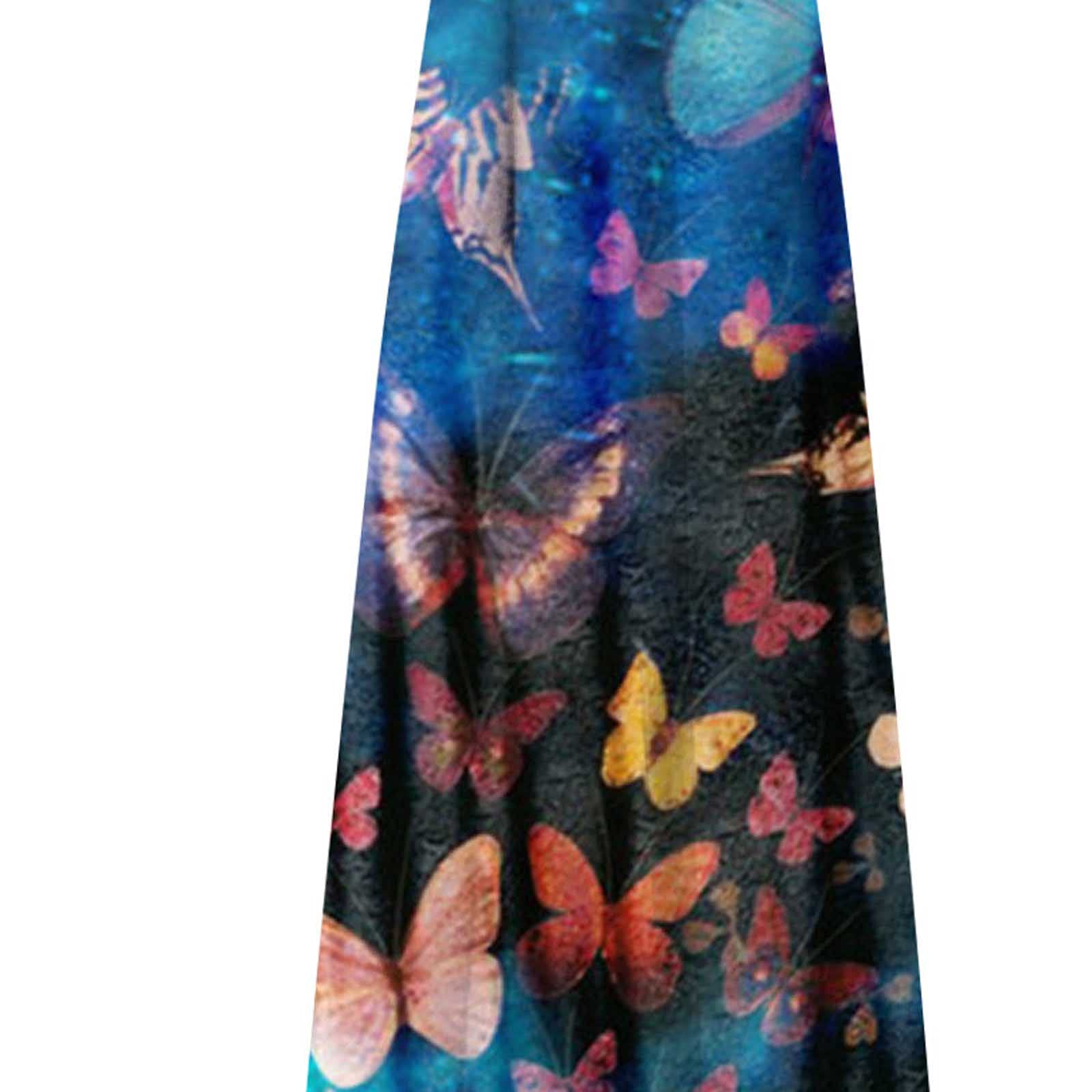 Women's Summer Maxi Dresses - Sleeveless Boho Sundress with V-Neck | Flowy Long Beach Dress for Vacation, Hawaiian Style | Perfect for Beach Outings, Pool Parties & Tropical Getaways