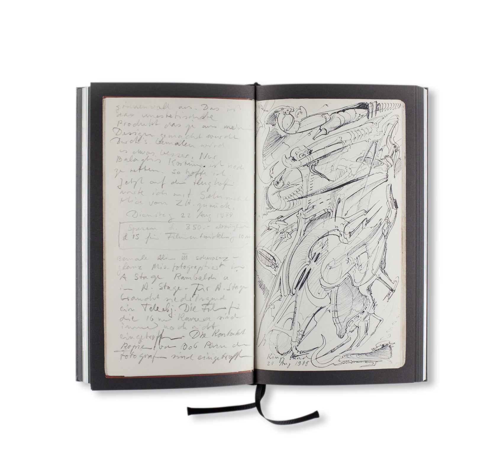 ALIEN DIARIES by H.R. Giger - Art Book Collection | Sci-Fi Horror Illustrations | Perfect for Alien Movie Fans & Dark Fantasy Art Lovers