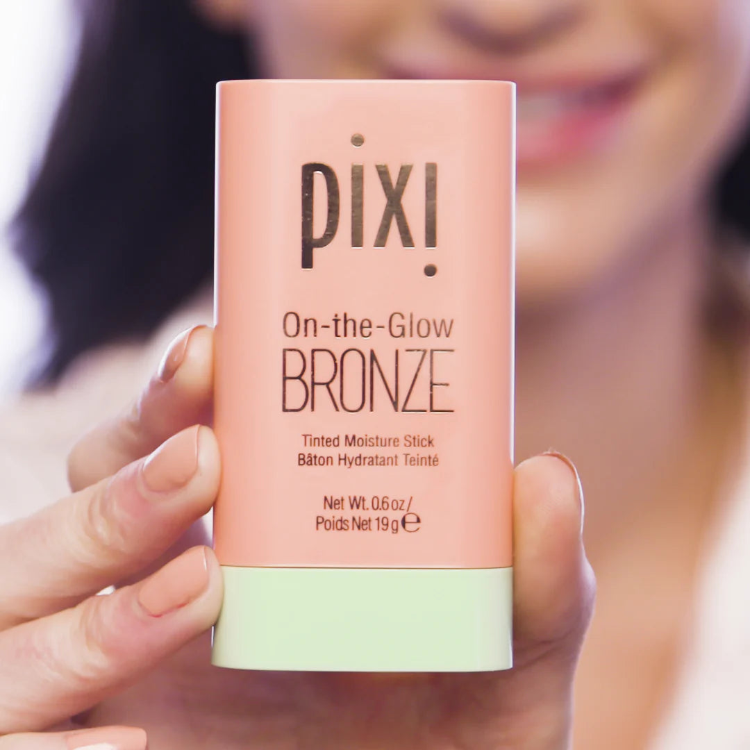 Pixi On the Glow Bronzer Stick - Natural Glow Makeup for Contouring & Highlighting - Perfect for Everyday Wear & Travel