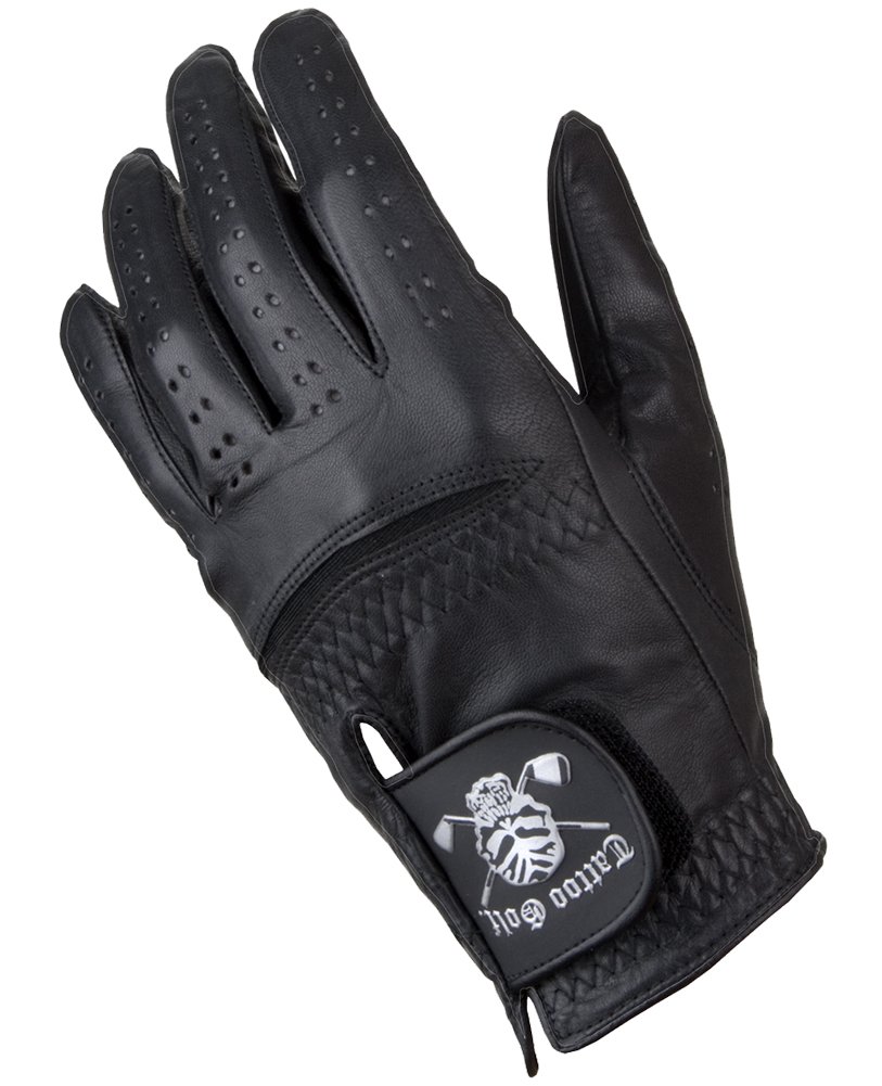 Premium Tattoo Golf Gloves for Men - Breathable & Flexible White Golfing Gloves - Perfect for Driving Range, Course Play & Professional Tournaments