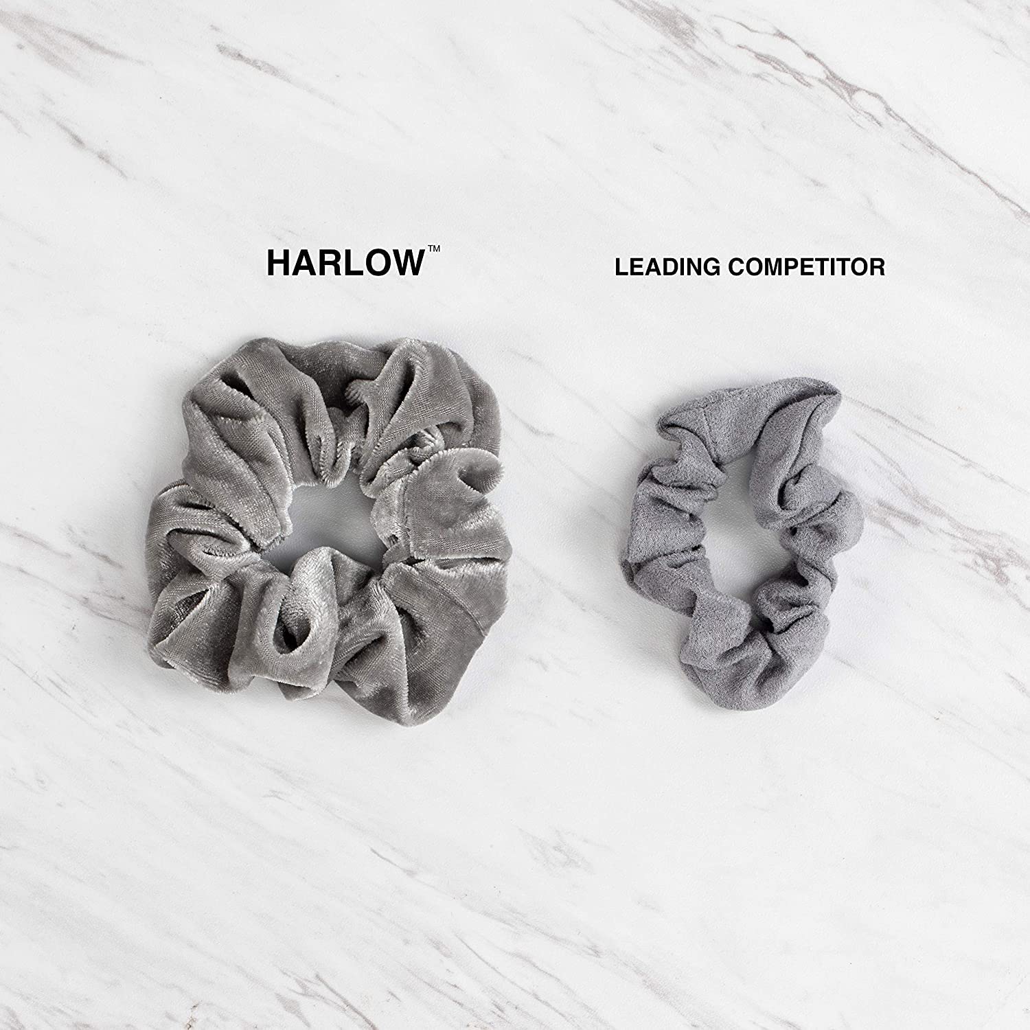 ALIBA COLLECTION 6 Pack Velvet Hair Scrunchies - Soft Elastic Hair Ties for Women & Girls - Hair Accessories for Work, Gym, Party & Everyday Use