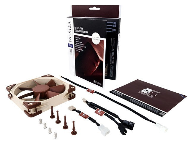 Noctua NF-S12A 120mm Premium PWM Fan - Ultra Quiet, High Airflow Cooling for PC, Gaming Rig, and Workstation - Perfect for Case Ventilation and CPU Cooling