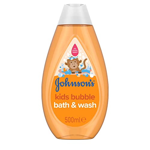 Johnson's Baby 2-in-1 Bubble Bath & Wash 500ml - Gentle Baby Shampoo & Body Wash for Sensitive Skin | Perfect for Newborns & Toddlers' Bath Time Routine