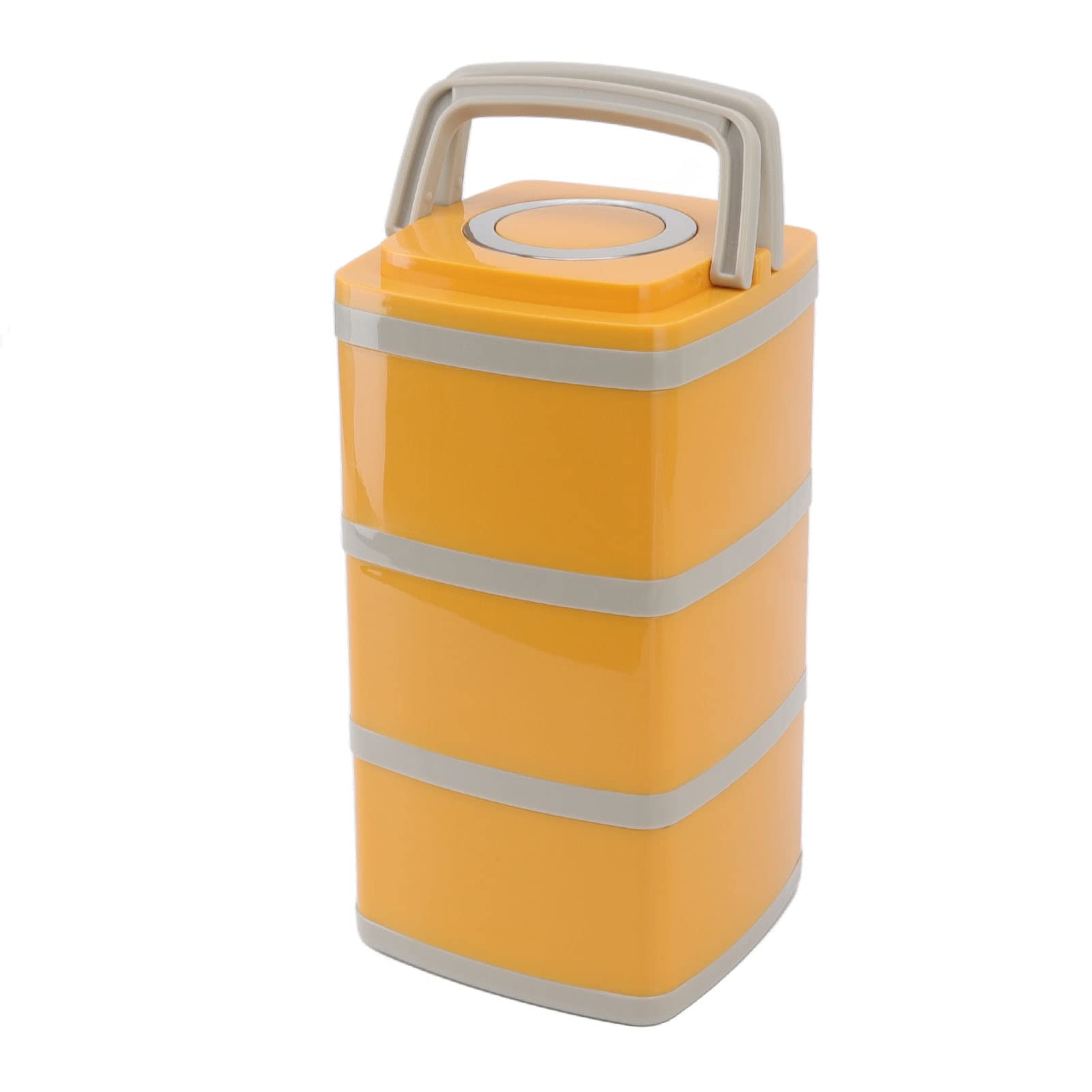 Leakproof Stackable 3-Layer Stainless Steel Lunch Box 2.7L - Large Capacity Vacuum Insulated Bento Box for School, Office & Picnic | 304 Stainless Steel Food Container for Adults & Kids | Microwave & Dishwasher Safe