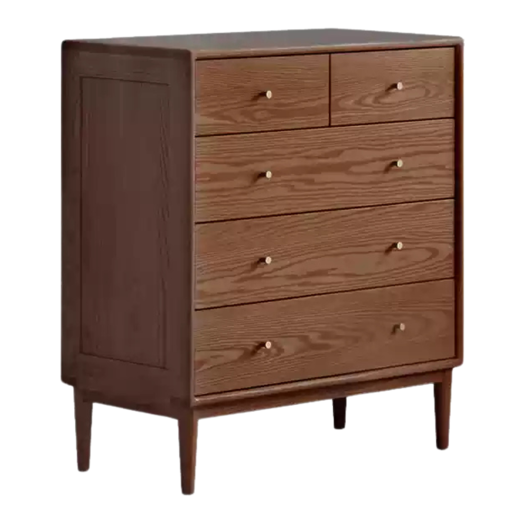 30.7x15.7x35 inch / 78.2x40x89cm / walnut color / Oak wooden slide chest of drawers