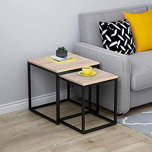 Modern Nordic Square Coffee Table - Light Luxury Living Room & Kitchen Side Table, End Table for Cafe, Tea, and Home Decor