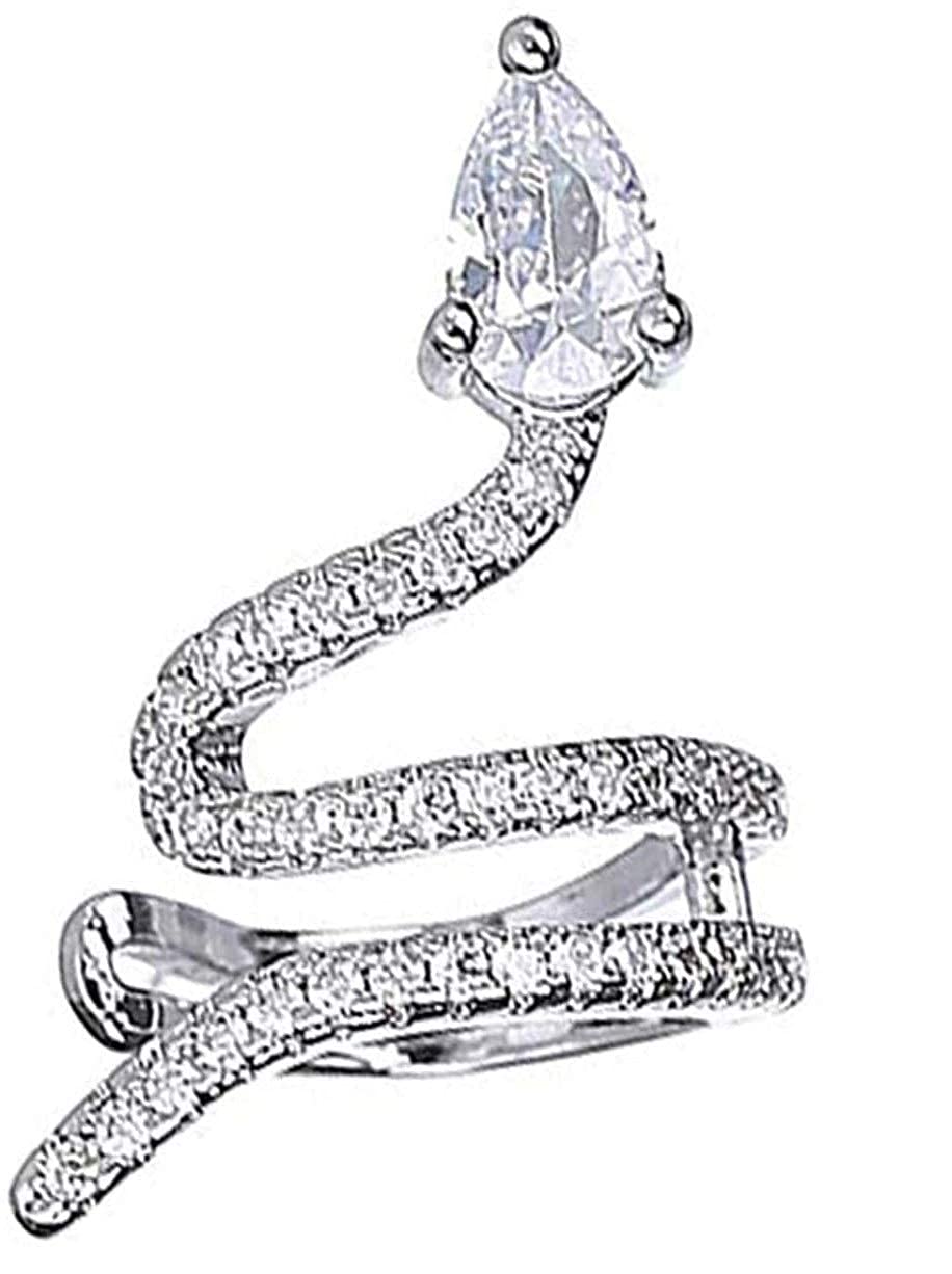 Stylish Cubic Zirconia Cartilage Ear Cuff - Non-Piercing Helix Earring Wrap for Women | Perfect for Parties, Weddings & Everyday Fashion Accessories