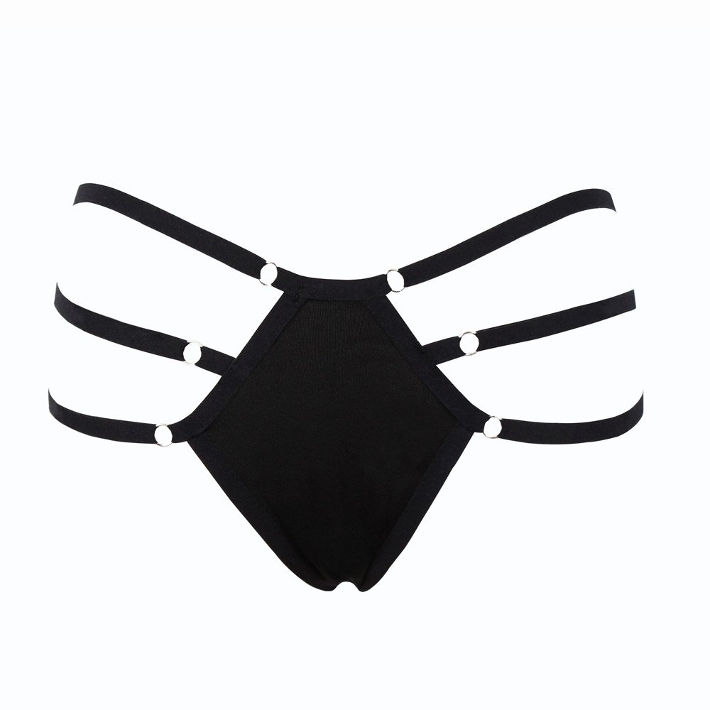 Sexy Lace Thong Panties for Women - T-Back G-String Lingerie with Strappy Body Harness, Valentine's Day Gift for Her | Perfect for Romantic Nights & Special Occasions