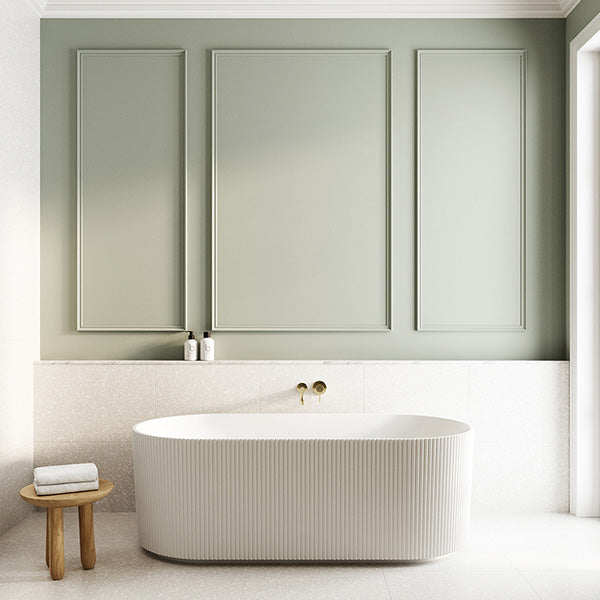 Premium 1700mm Freestanding Bathtub - Matte White Finish | Modern Clawfoot Soaking Tub for Spa-Like Relaxation in Master Bathroom & Luxury Home Decor