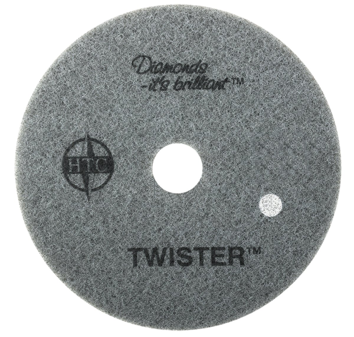 Americo Manufacturing 435313 Twister White 800 Grit Floor Pad (2 Pack) - Heavy Duty Scrubbing Pads for Deep Cleaning Floors, Tile & Concrete - 13