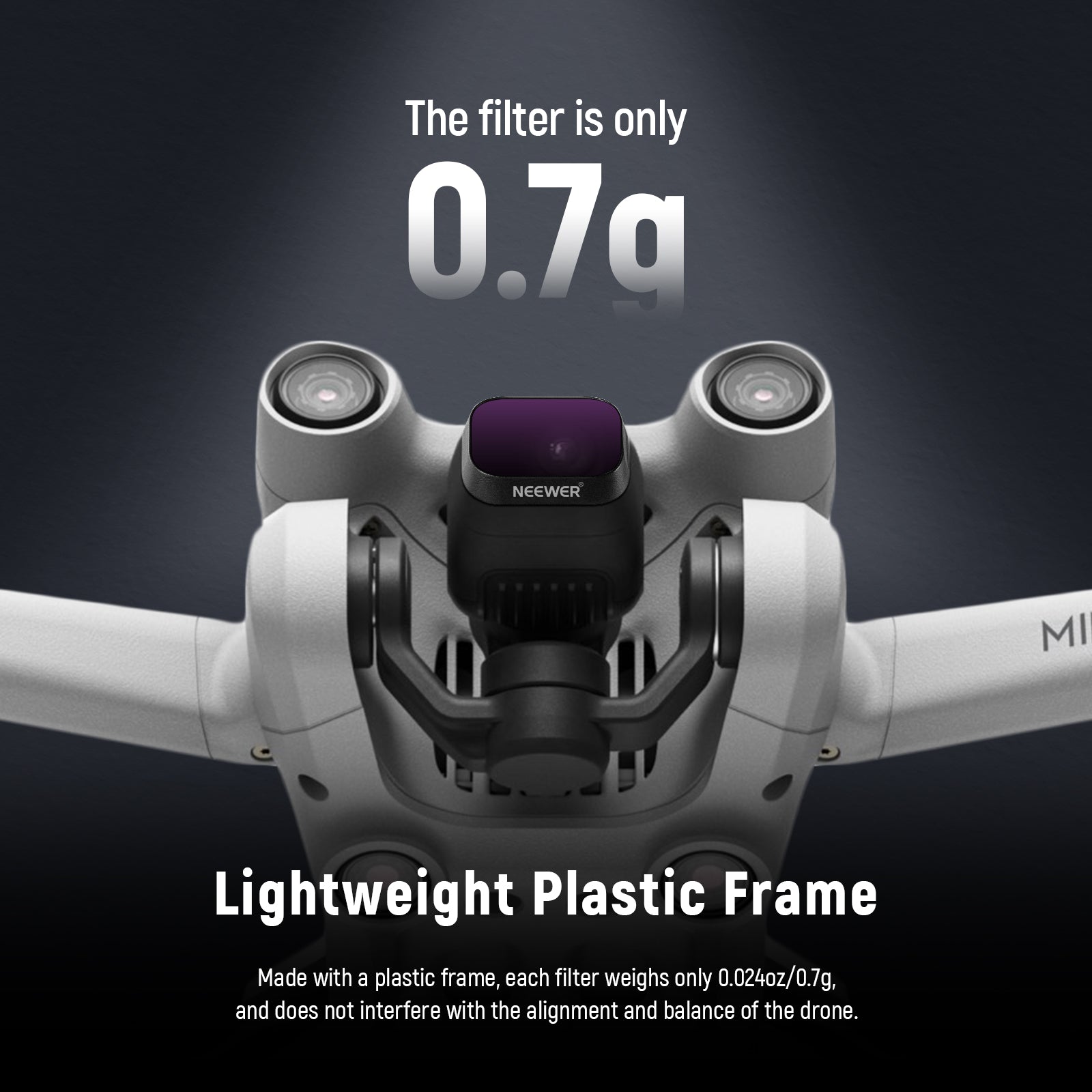 NEEWER FL DM4 6-Pack Plastic ND Filter Set for DJI Mini 3 & Mini 3 Pro - Enhance Aerial Photography & Videography in Bright Conditions