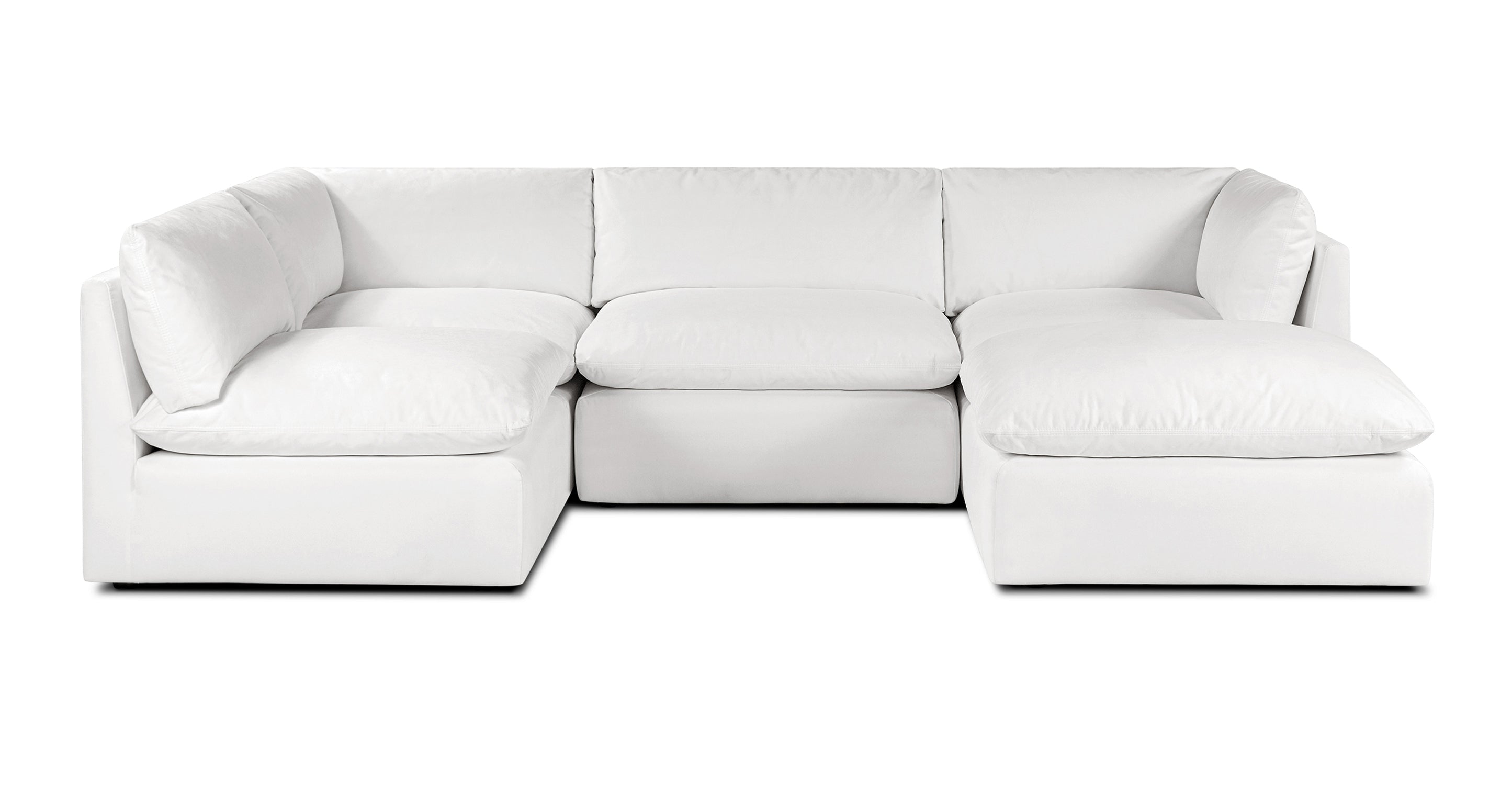 5-Seat Davos Modular U-Shaped Sectional Sofa - Modern L-Shaped Couch for Living Room, Family Room & Home Theater