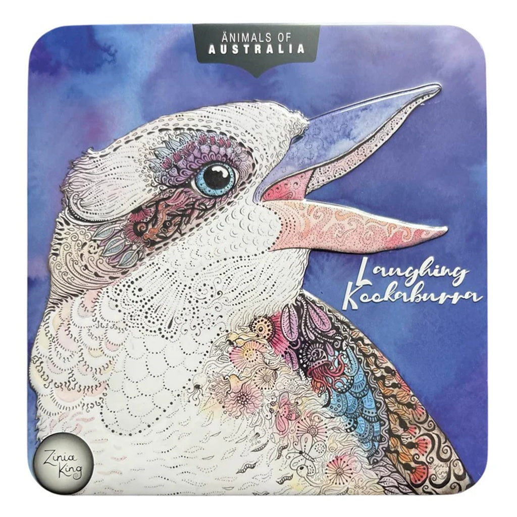 Banksia Red Animals of Australia Kookaburra Tin - Lemon Myrtle Butter Finger Biscuits 150g | Authentic Australian Cookies | Perfect for Tea Time, Gifts & Snacking
