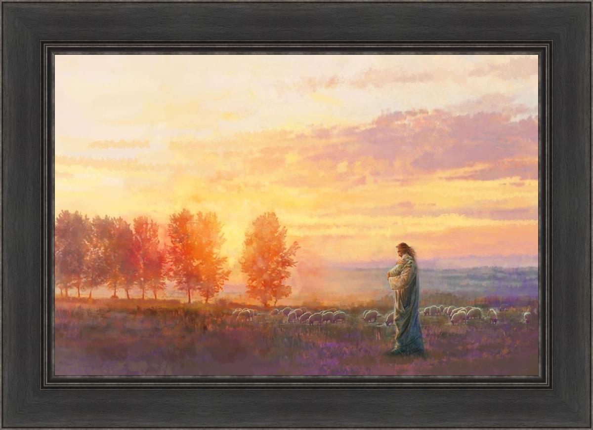 Eventide By Yongsung Kim - Premium Christian Wall Art for Home & Church Decor | Inspirational Bible Verse Canvas Painting | Perfect for Living Room, Bedroom & Worship Spaces