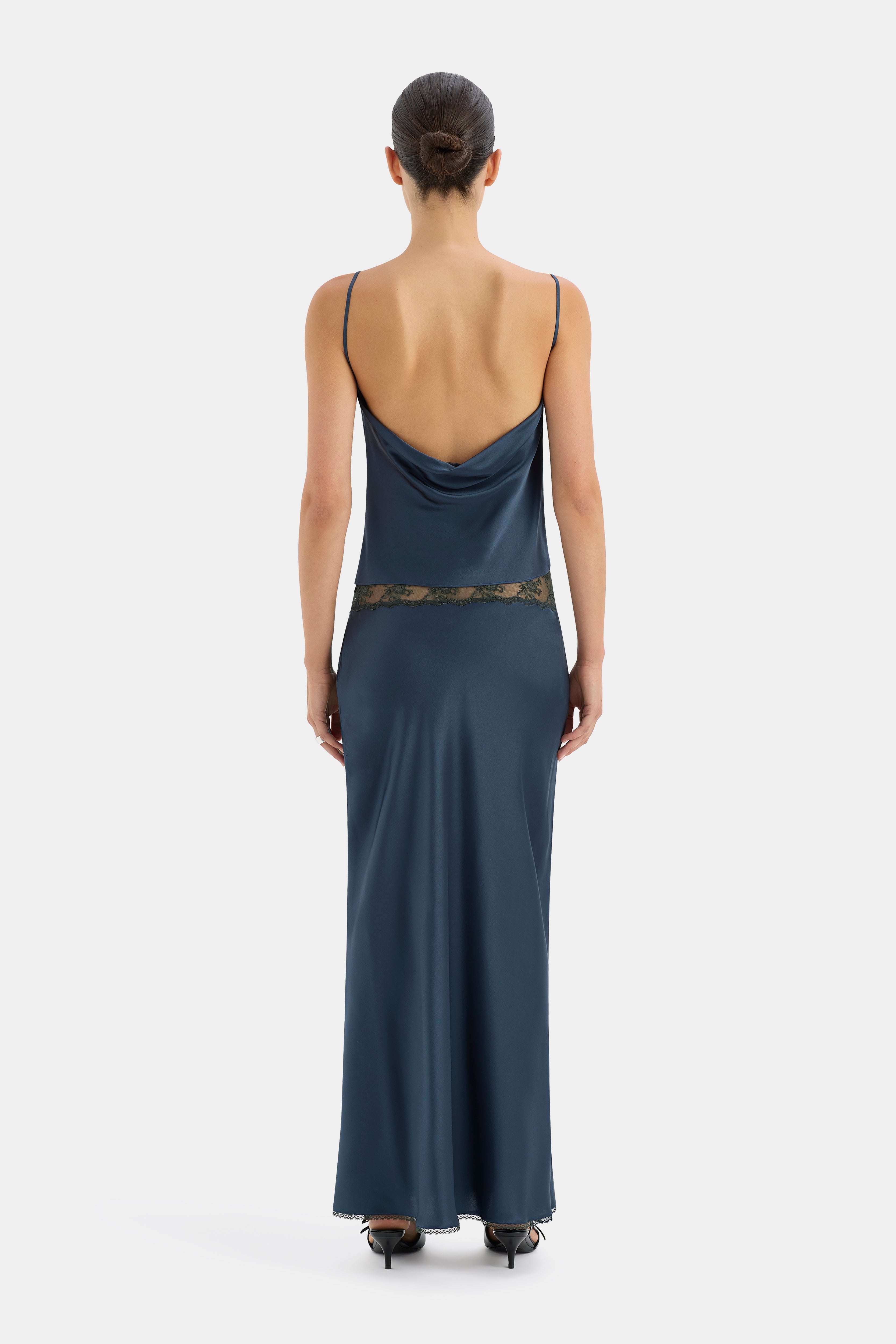 Aries Bias Skirt - Women's Flowy Midi Skirt with High Waist & Side Slit | Perfect for Casual Outfits, Date Nights & Summer Vacations