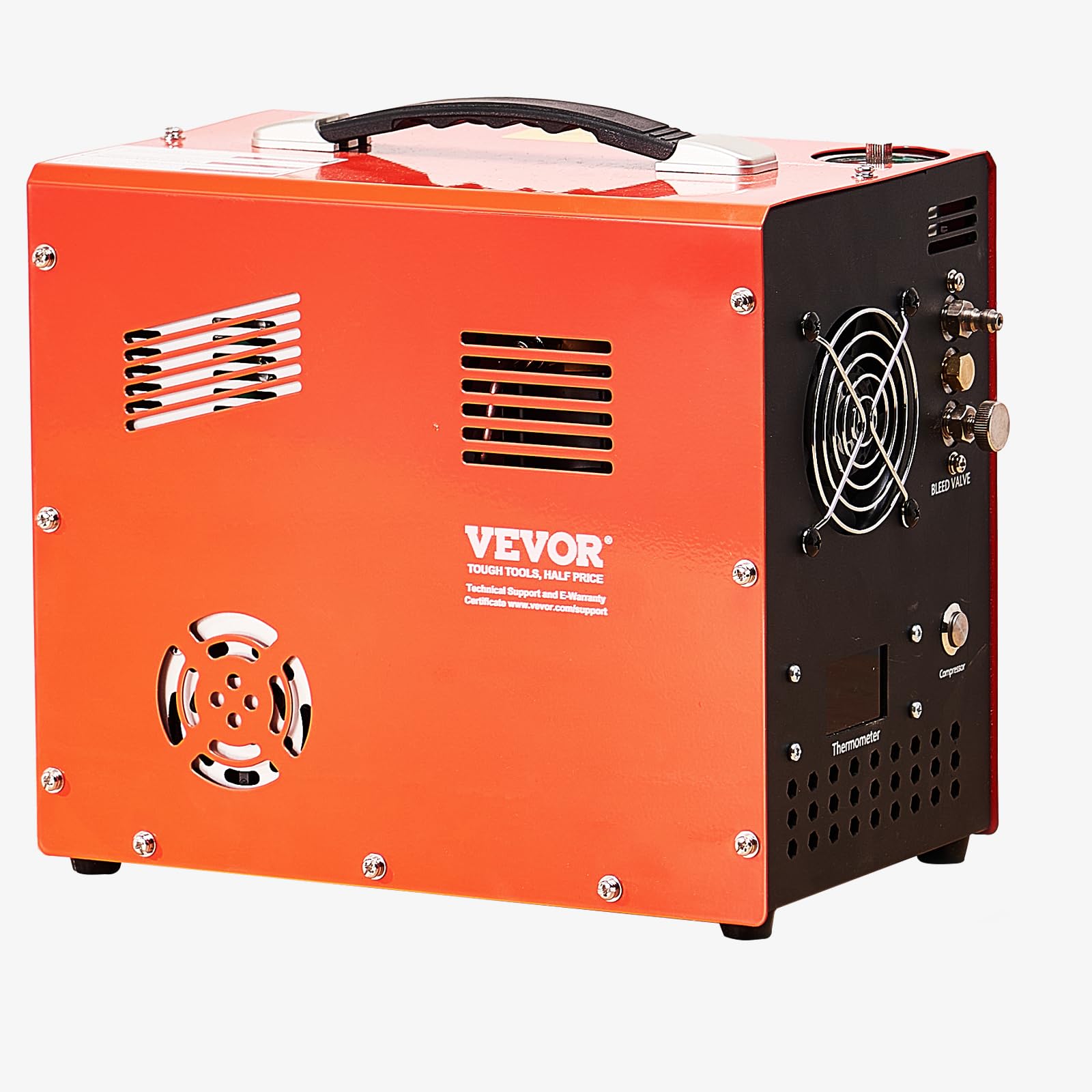 VEVOR 4500PSI PCP Air Compressor with Built-in Converter & Cooling Fan - 12V/120V Portable High Pressure Air Pump for Paintball Tanks, Air Rifles, Scuba Diving Bottles - Perfect for Hunting, Shooting Sports & Underwater Adventures