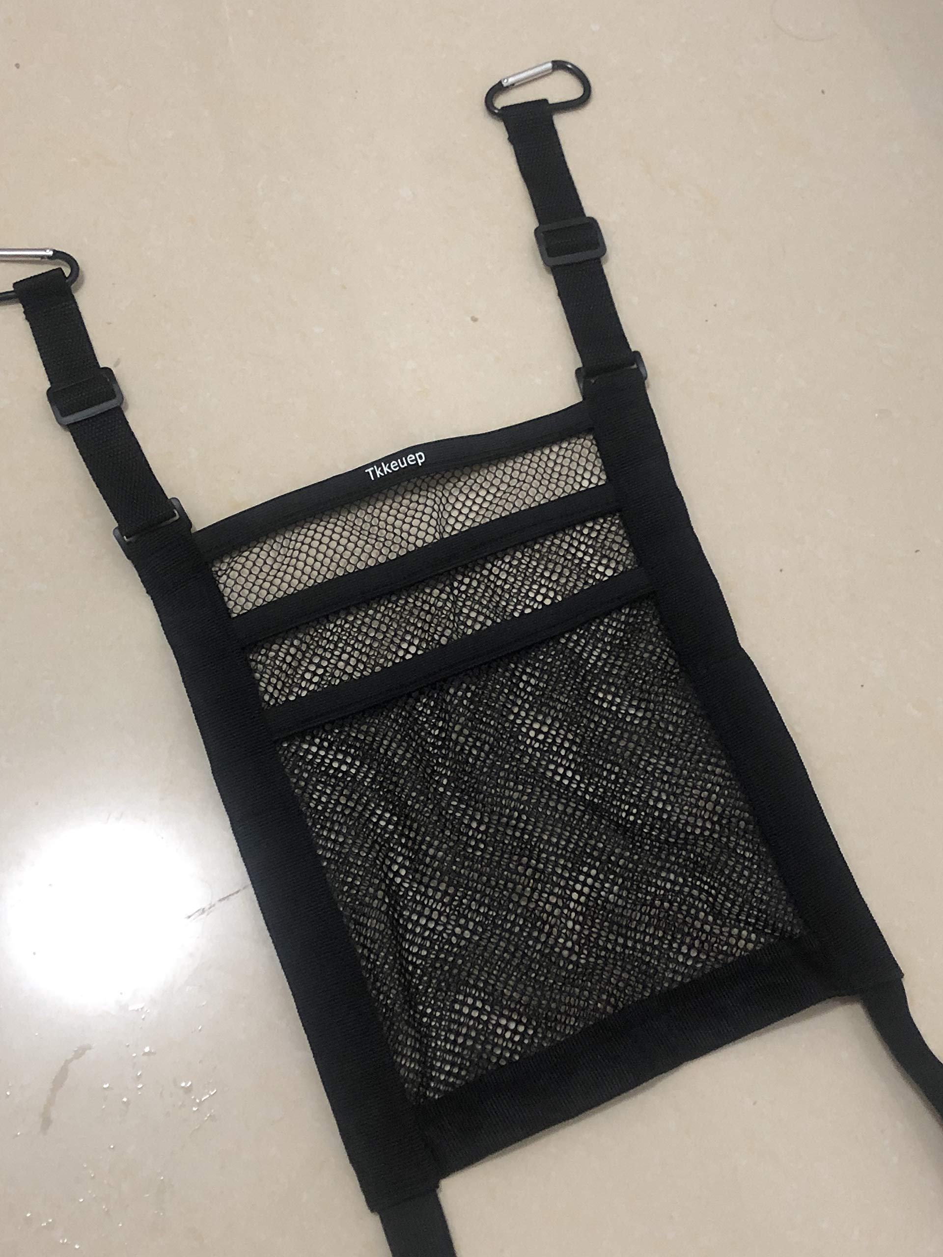 Car Seat Storage Organizer - Mesh Cargo Net Pouch for Tissue, Purse & Essentials | Car Interior Accessories | Perfect for Road Trips, Daily Commute & Family Travel