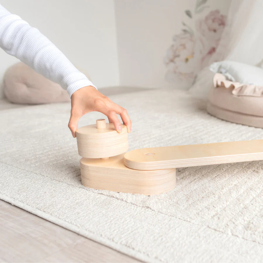 Hana Balance Beams Set of 4 - Kids Gymnastics Equipment for Home Training, Indoor Play & Toddler Motor Skills Development