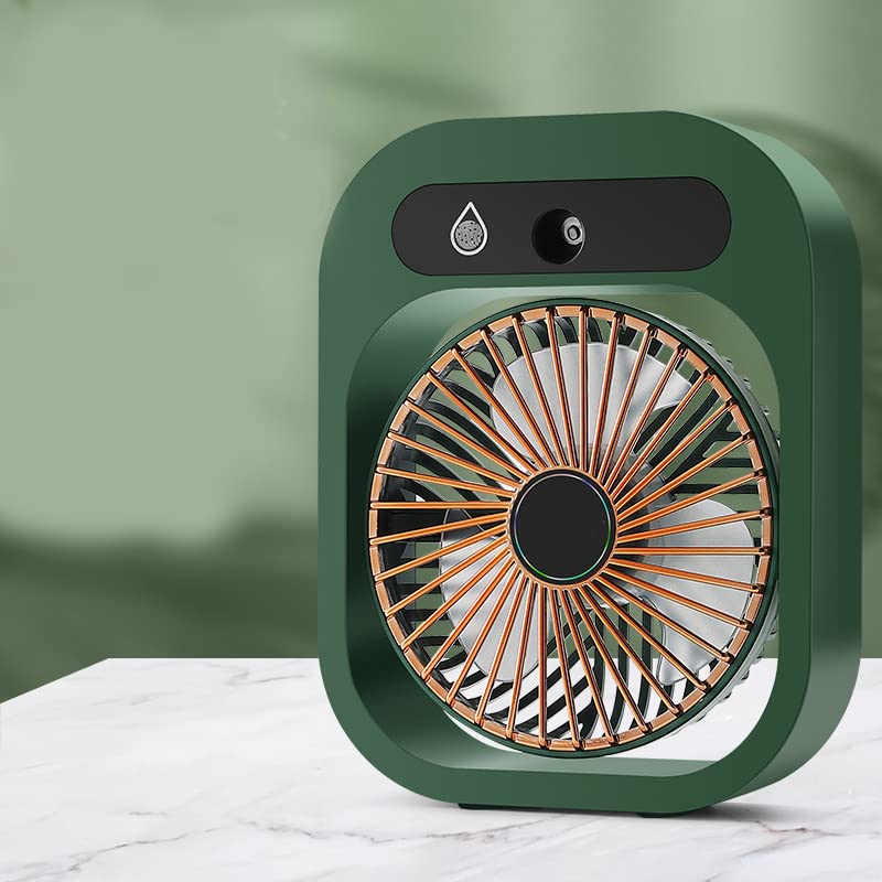 Aslion Portable Air Conditioner Fan with Misting Function - USB Rechargeable Personal Cooling Fan, Mini Evaporative Cooler for Office Desk, Home, Outdoor & Travel | Stay Cool Anywhere