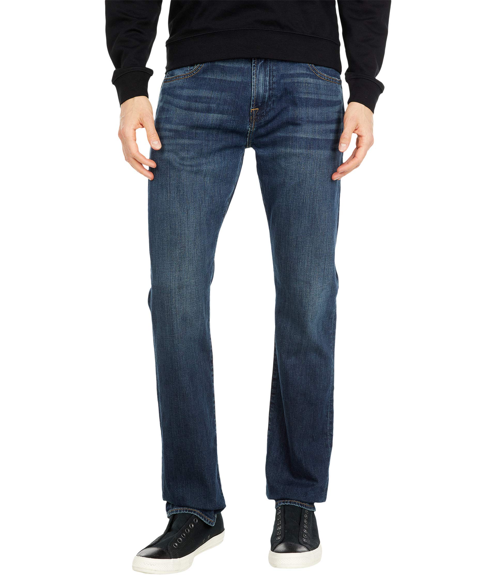 7 For All Mankind Men's Straight Leg Jeans - Classic Denim Pants for Casual & Business Wear | Perfect for Office, Dating & Everyday Outfits