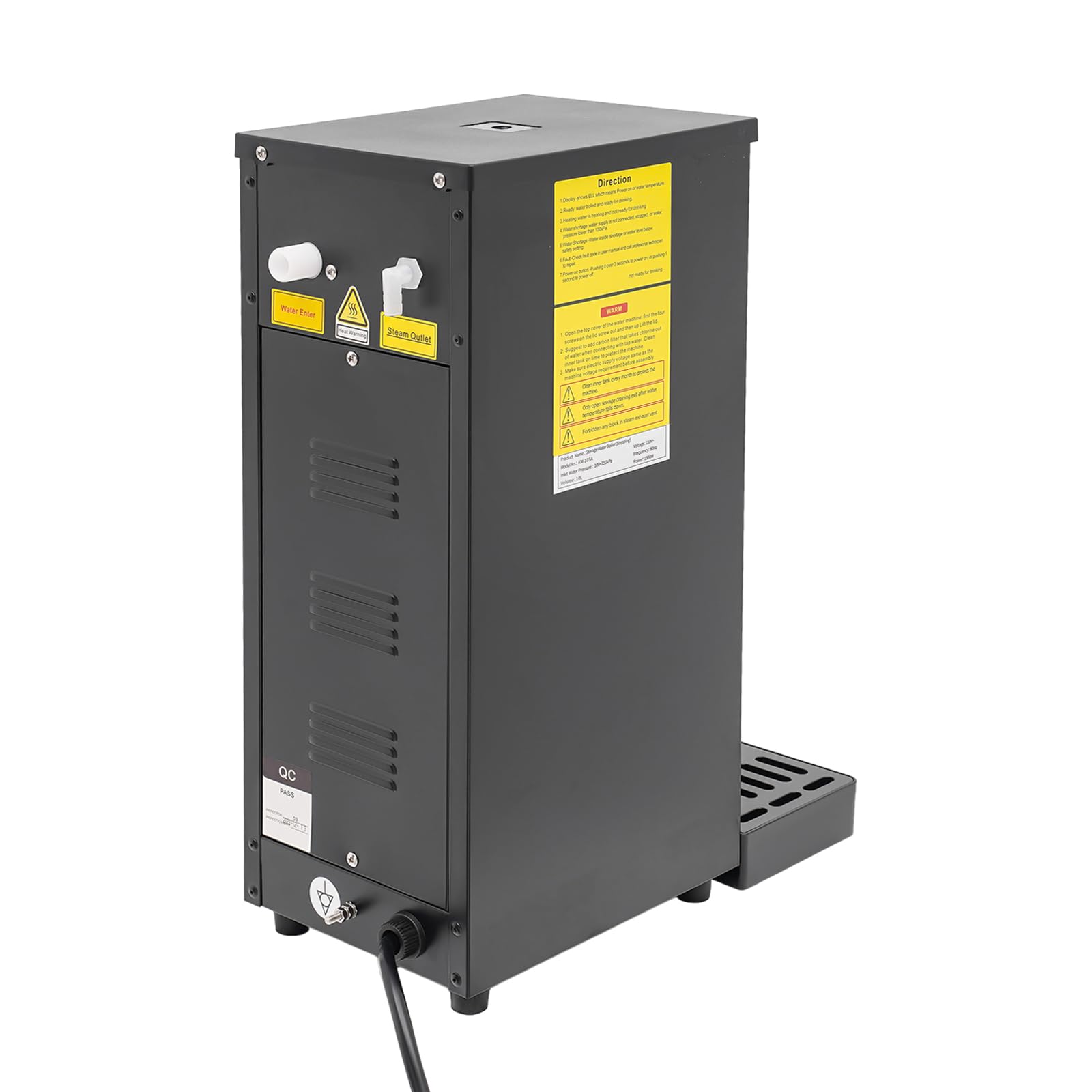 Commercial Electric Hot Water Dispenser 10L/2.64Gal - 2500W Fast Boiling Water Machine for Coffee, Tea, Dessert Shops & Hotels - 25L/H High Capacity - Perfect for Busy Cafes, Restaurants and Catering Services