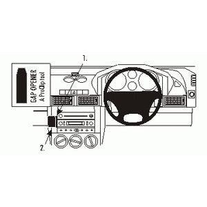 ClicOn No Holes Angled Dash Mount for Land Rover Freelander (2004-2006) - Perfect for GPS, Phone & Dash Cam Installation - Off-Road & Daily Driving Accessory